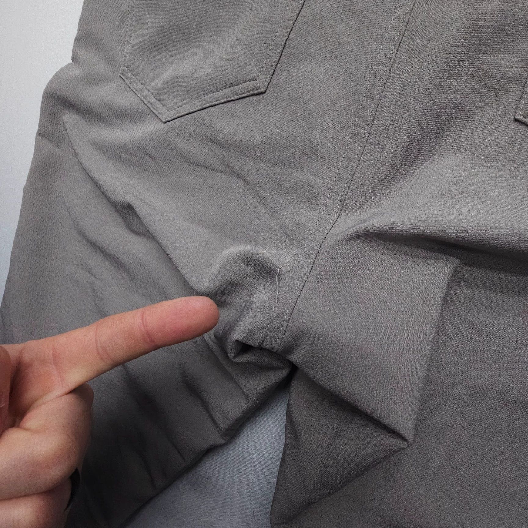 Vintage Zyia Active Slim Stretch Chino Pants Mens Medium Gray Golf Tech Commuter Travel Size US 31 - 5 Thumbnail