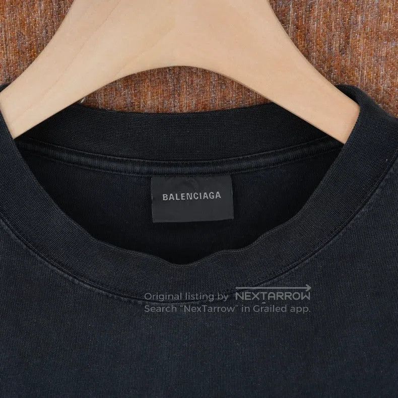 Balenciaga Balenciaga Washed vintage rhinestone T-shirt Size US XS / EU 42 / 0 - 4 Thumbnail