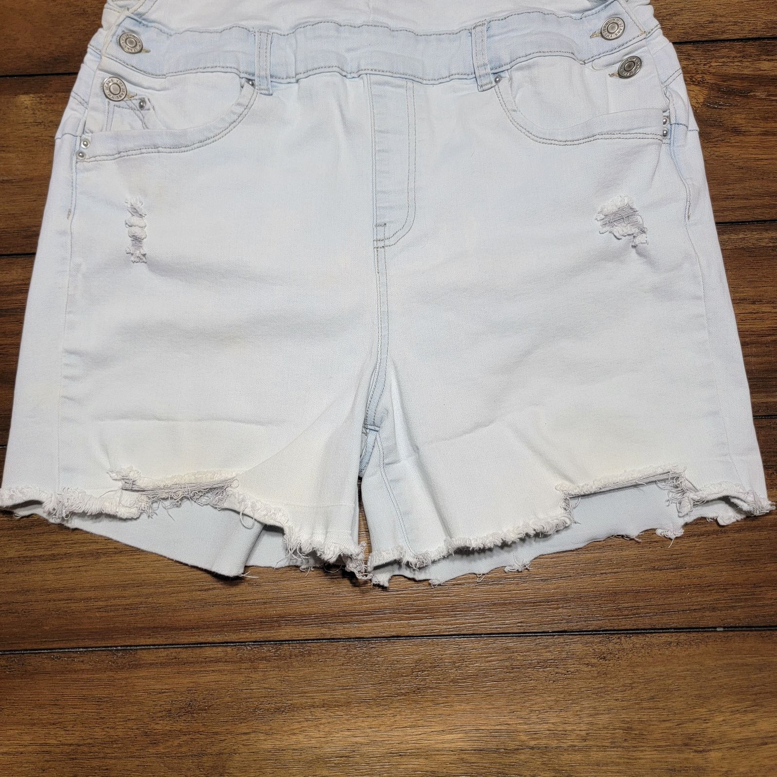 Other YMI Curvy Fit Light Wash Denim Shortalls - Size 15/32 Size 33" - 3 Thumbnail