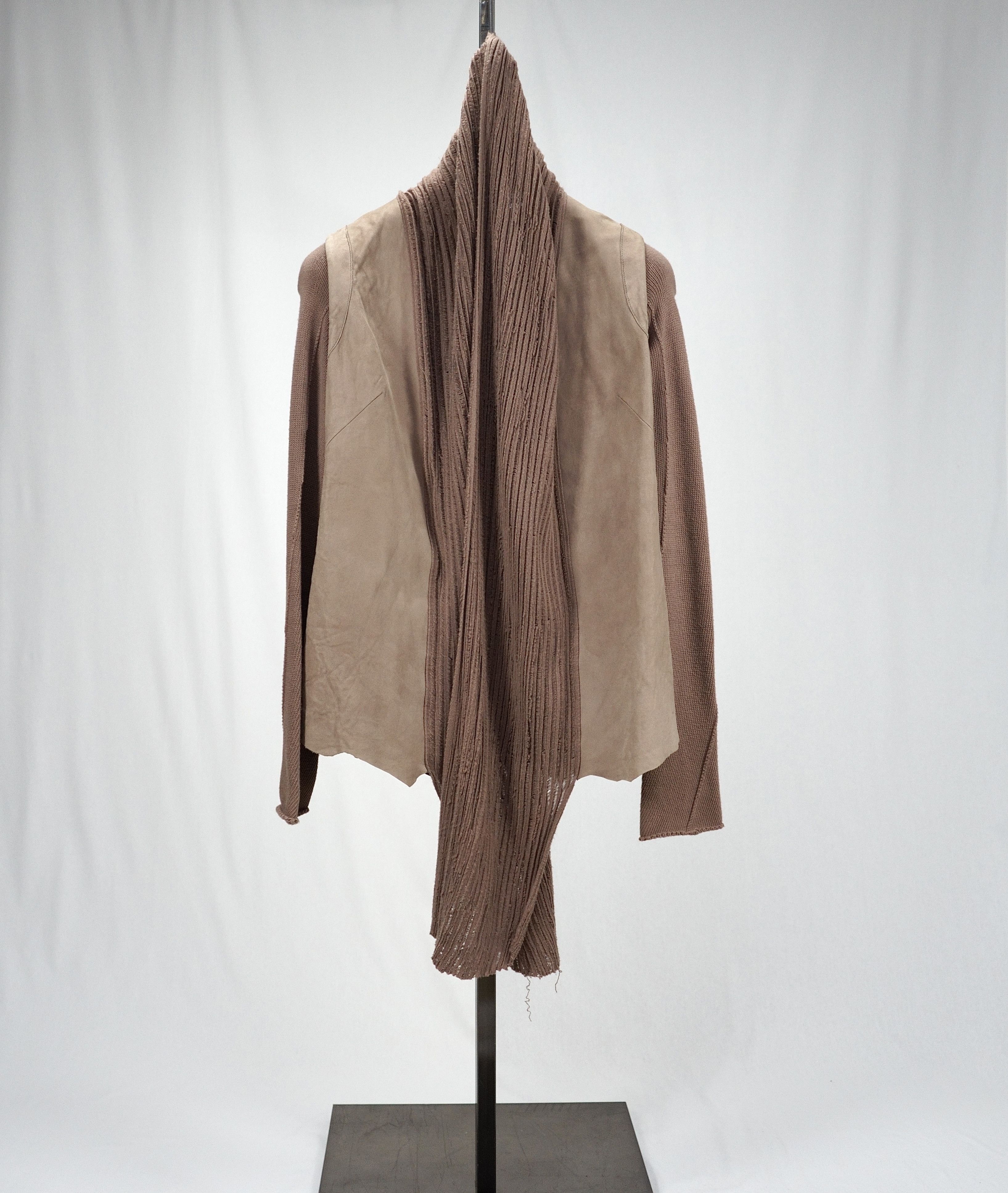 Isaac Sellam Experience S/S 2011 draped suede knit blazer Size US S / EU 44-46 / 1 - 4 Thumbnail