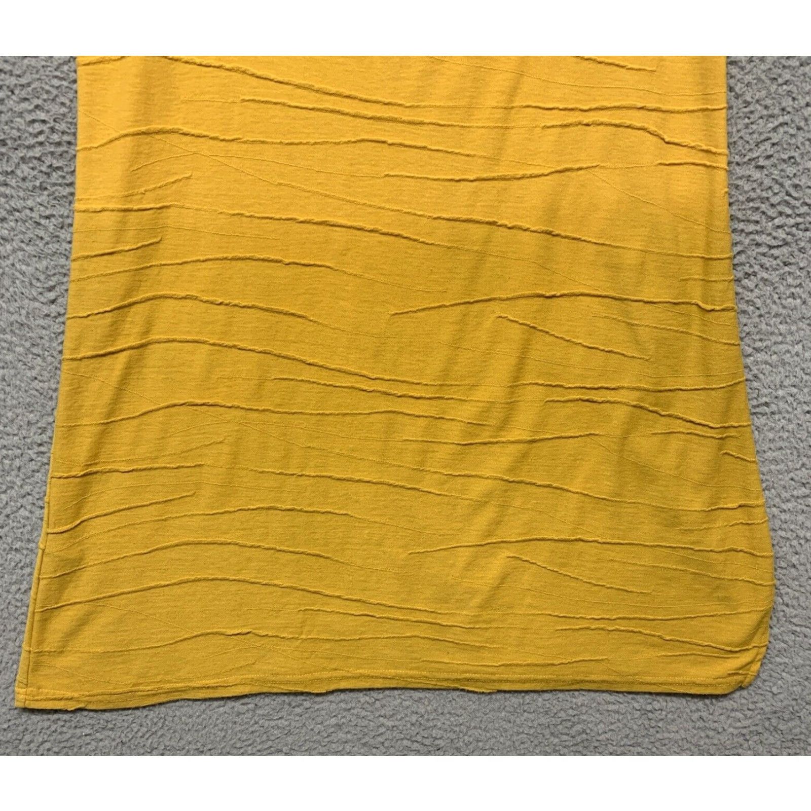 Yeti Yak & Yeti Women’s Dress Mustard Color Sz M 3” Side Slit 1 Pocket Drop Shoulder Casual Summer Knee Length Shirt Womens Size M / US 6-8 / IT 42-44 - 5 Thumbnail