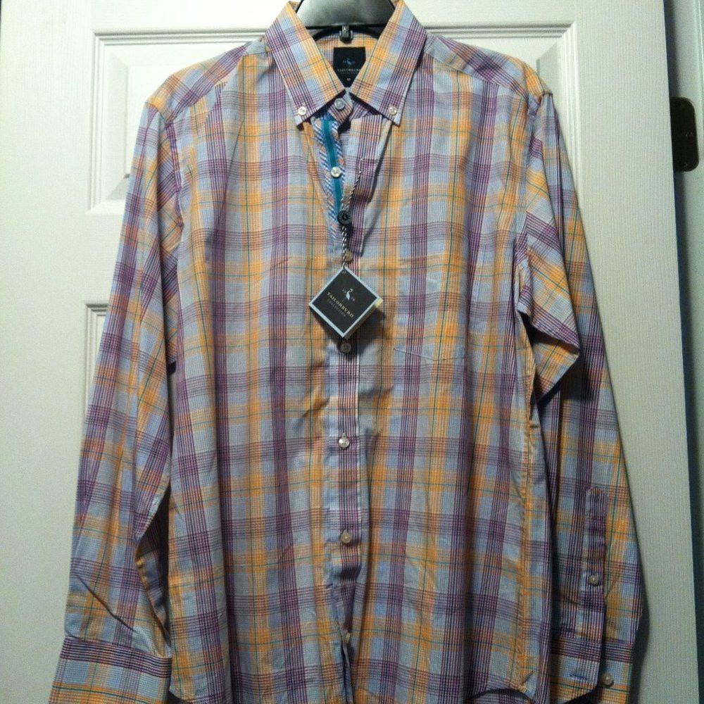 Tailorbyrd TAILORBYRD MENS NEW MULTICOLOR 100%COTTON CASUAL SHIRT M Size US M / EU 48-50 / 2 - 1 Thumbnail