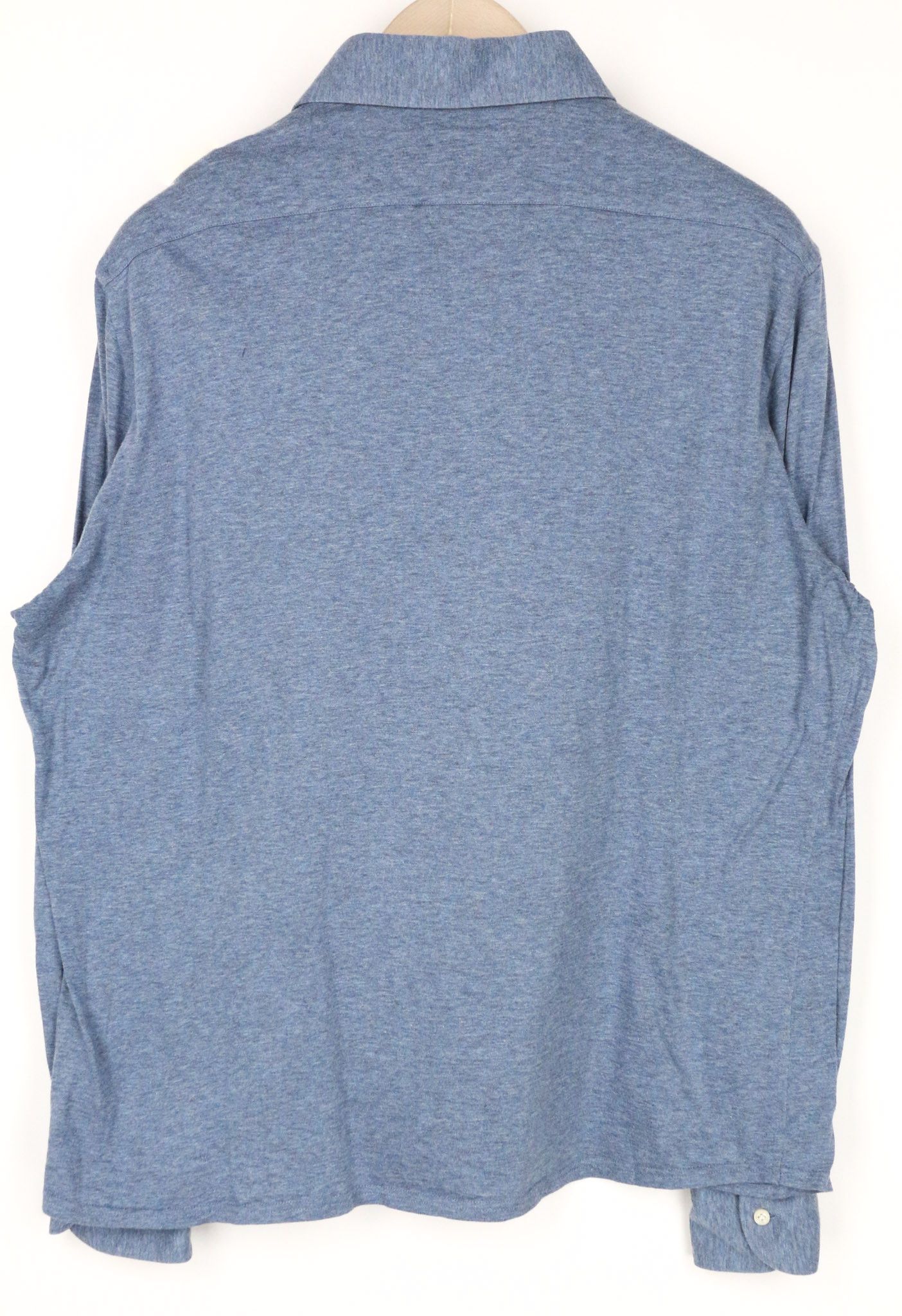 Suitsupply 43/17/44/17 1/2 Blue Extra Slim Cotton Polo Shirt 73487 Size US L / EU 52-54 / 3 - 2 Thumbnail