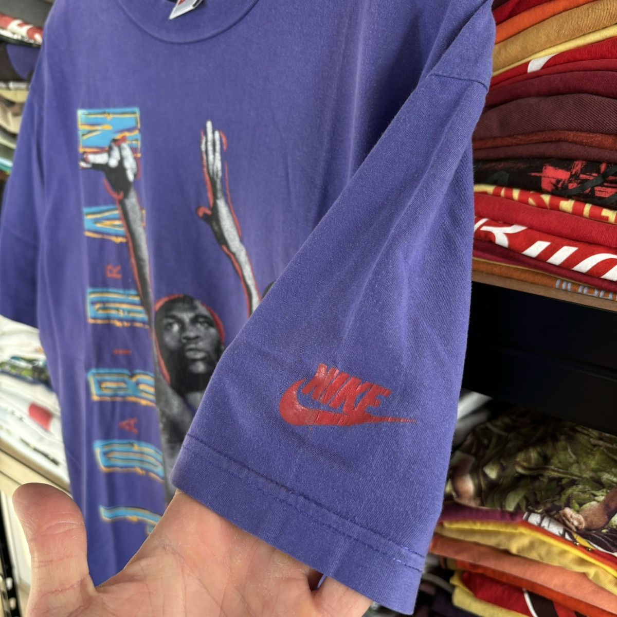 Jordan Brand × Nike × Vintage VINTAGE 90’s NIKE AIR JORDAN BIG LOGO TEE T-SHIRT Size US L / EU 52-54 / 3 - 3 Thumbnail