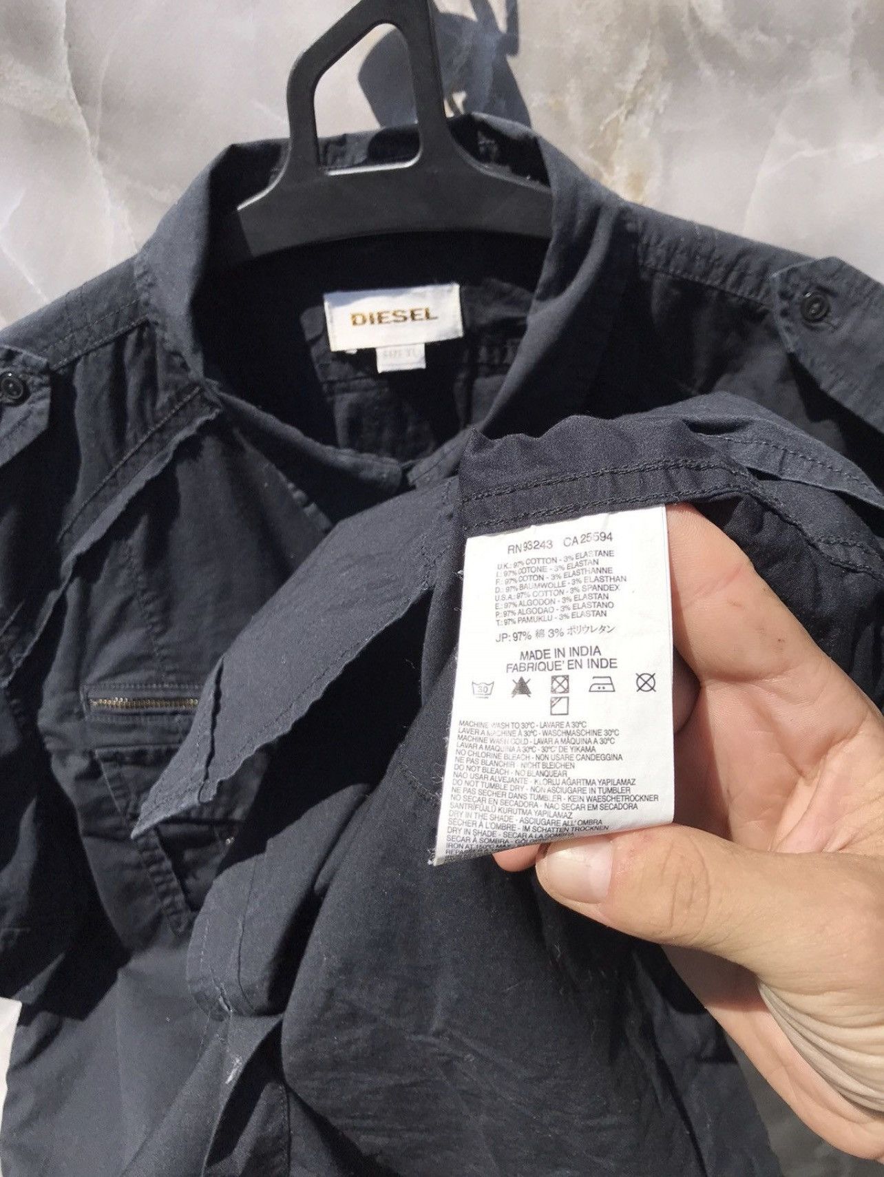 Diesel Vintage Diesel Distressed Y2k Shirt Size XL / US 12-14 / IT 48-50 - 9 Thumbnail