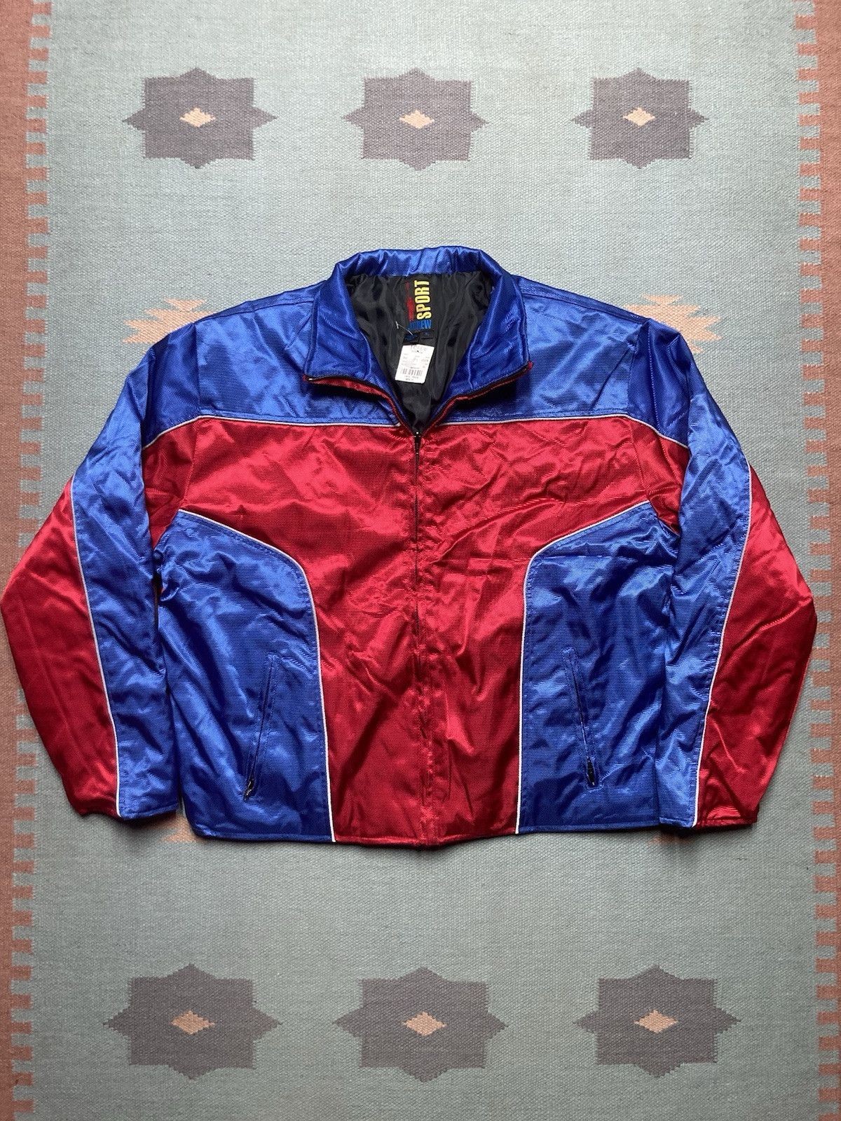 Vintage Vtg J Crew sport jacket nylo rave 3M reflective DEADSTOCK XL Size US XL / EU 56 / 4 - 1 Thumbnail