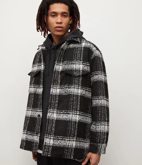 Allsaints ALLSAINTS Hibara Plaid Jacket Medium $319 Size US M / EU 48-50 / 2 - 2 Thumbnail
