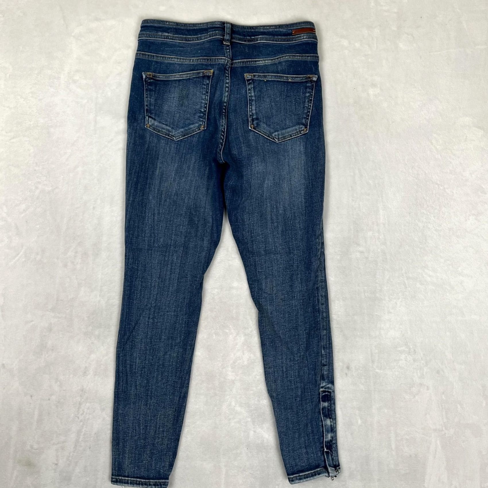 Vintage Pilcro And The Letterpress Jeans Womens High-Rise Skinny 28 Blue Wash Denim Size 28" / US 6 / IT 42 - 7 Thumbnail