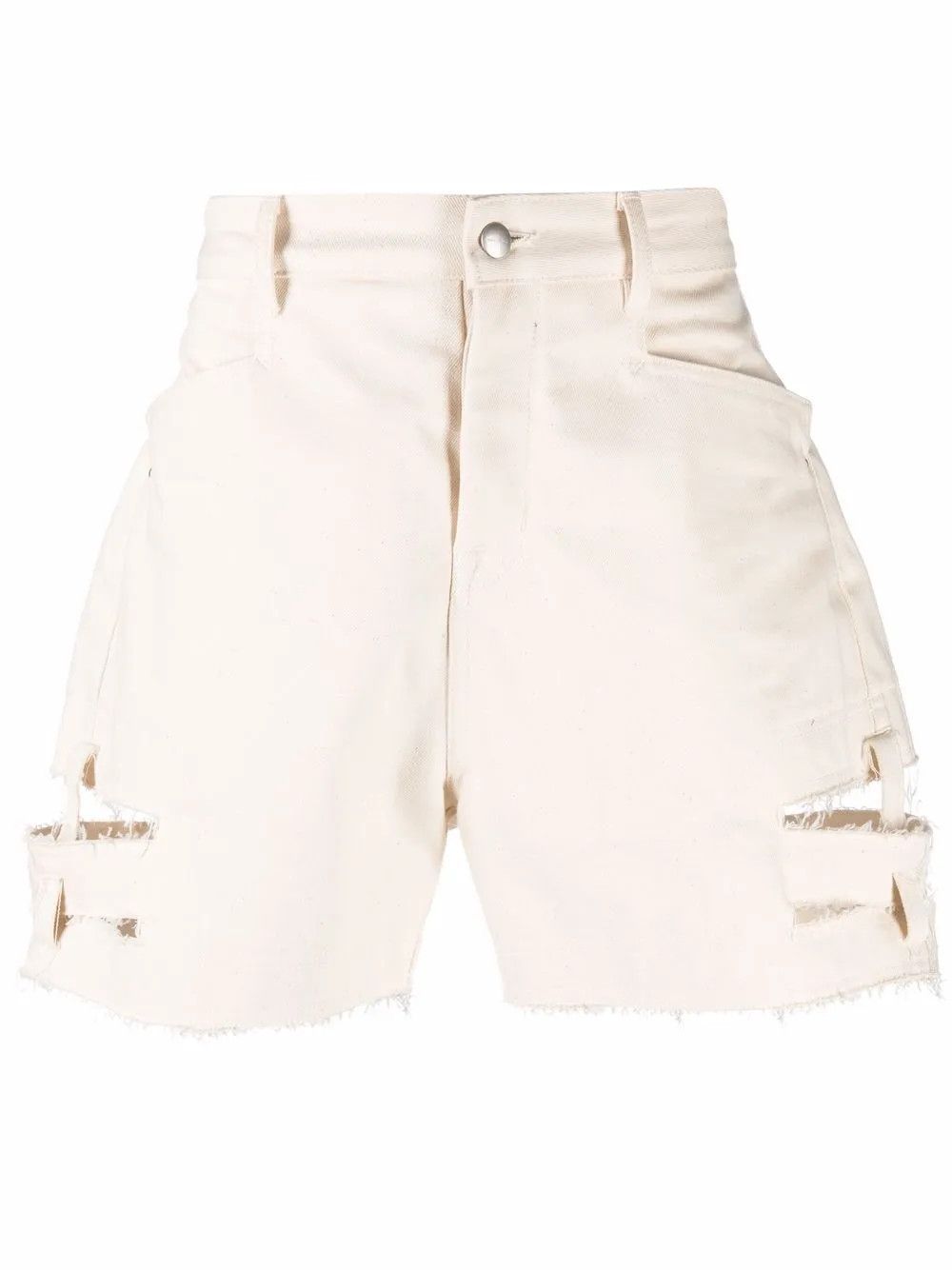 Rick Owens o1y0325 Denim Short in Ivory Size US 34 / EU 50 - 1 Thumbnail