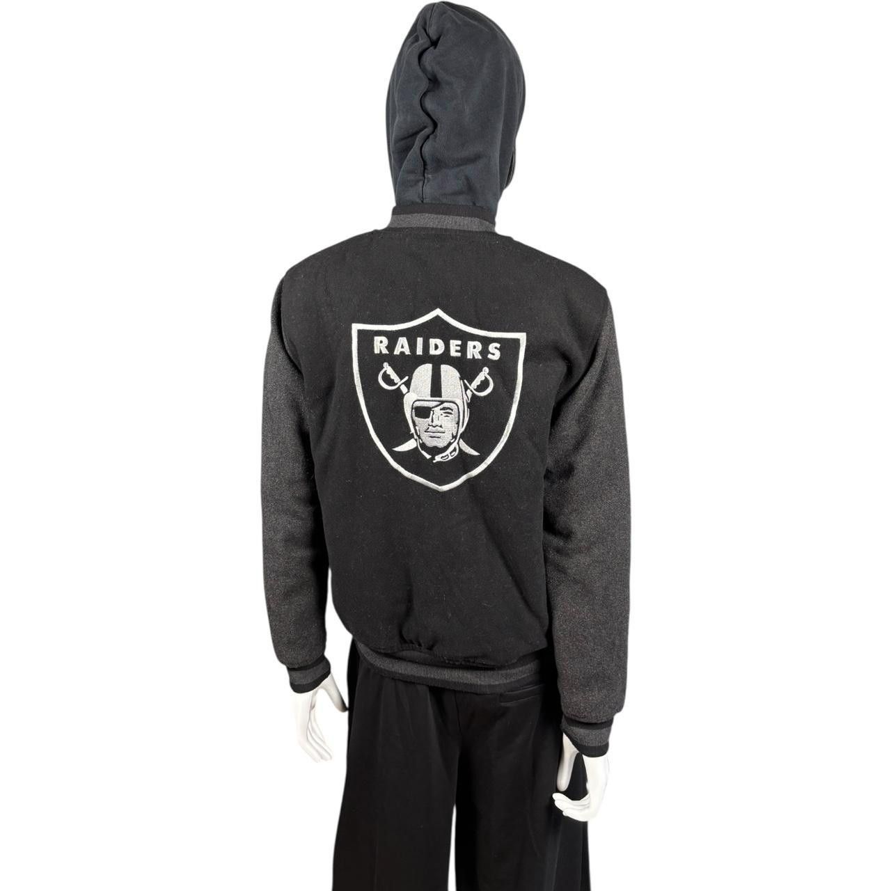 NFL NFL Raiders Varsity Jacket Black Grey Vintage Starter Style Size US XS / EU 42 / 0 - 3 Thumbnail