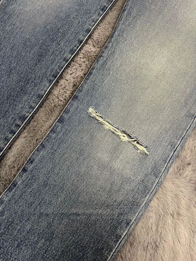 Saint Laurent Paris Saint Laurent Washed Blue Distressed Jeans. Size US 31 - 6 Thumbnail