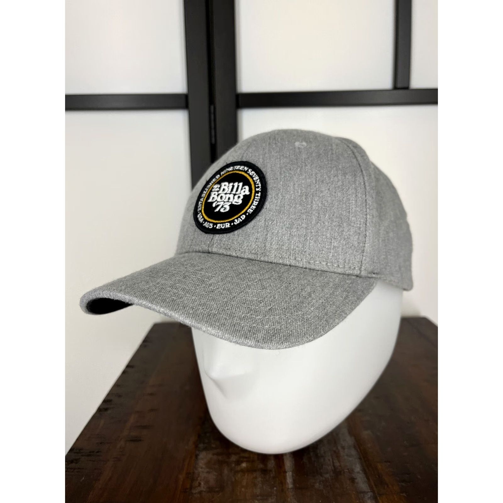 Billabong Billabong Hat Cap Snap Back Adult One Size Gray 100% Cotton Surf Skate 1973 90s Vintage Mens Adjustable Twill Pattern Solid Size ONE SIZE - 4 Thumbnail