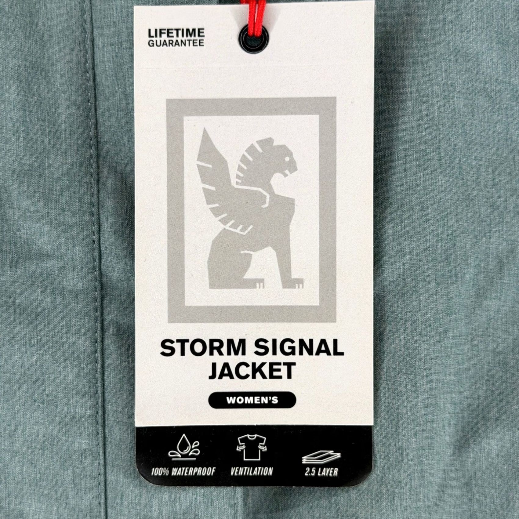 Chrome Industries Jacket Large Green Waterproof Storm Signal Shell Womens, Women's — image 4 of 6