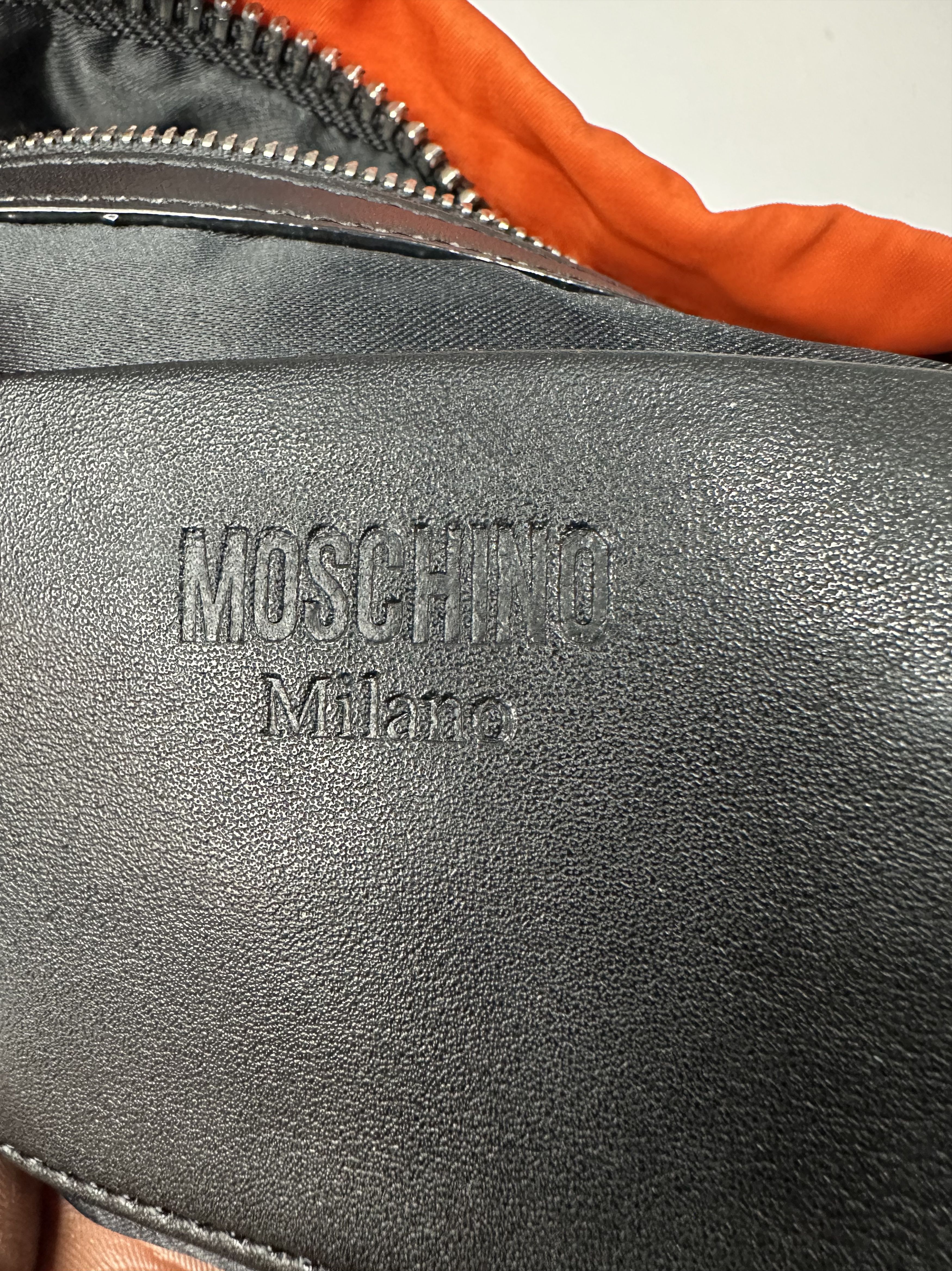 Moschino Rare Moschino Neon Orange Construction Nylon Backpack. Size ONE SIZE - 11 Thumbnail