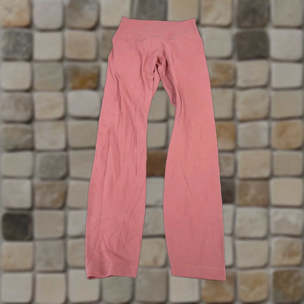 Lululemon Lululemon Womens 4 Brier Rose Red Pink Nulu Crop Yoga Leggings Size 27" / US 4 / IT 40 - 1 Thumbnail