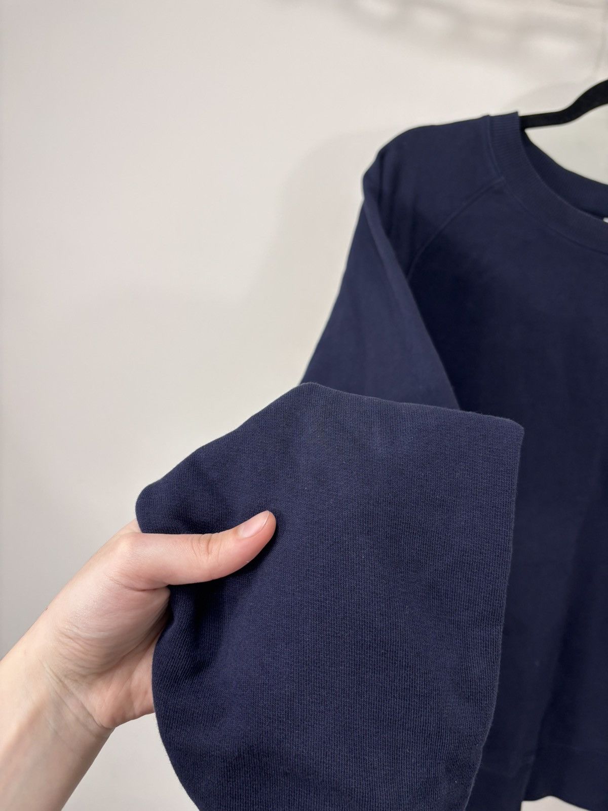 Arket Arket Men’s Navy Blue Basic Cotton Sweatshirt Pullover Size US L / EU 52-54 / 3 - 12 Thumbnail