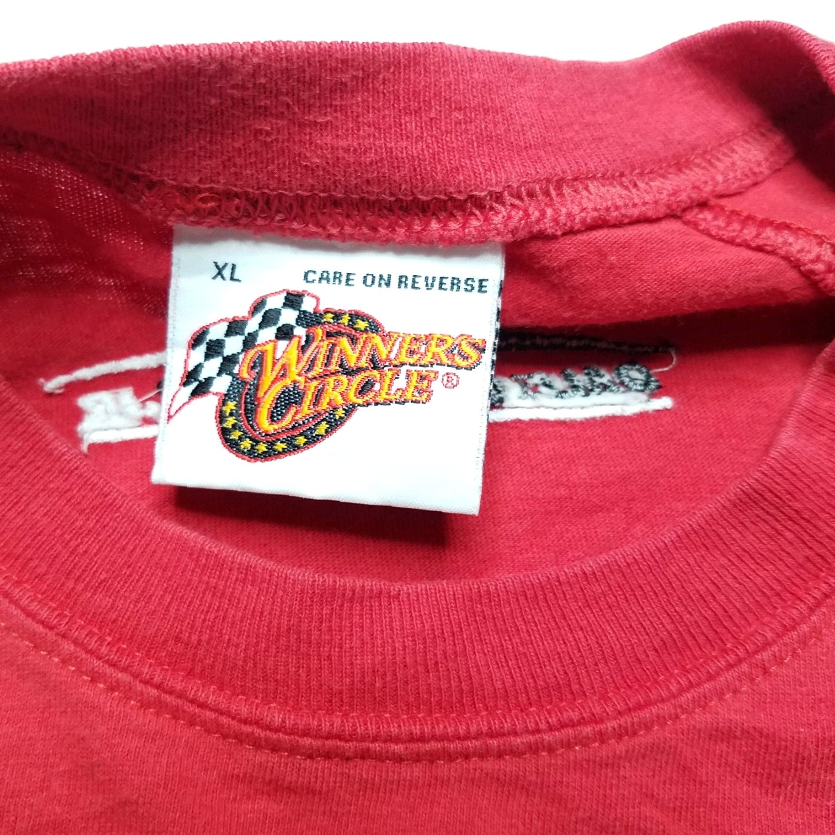 Chase Authentics VINTAGE Dale Earnhardt Jr T-Shirt Red Crew Neck Short Sleeve XL 100% Cotton Chase Authentics Mens XL Red Tee Size US XL / EU 56 / 4 - 8 Thumbnail