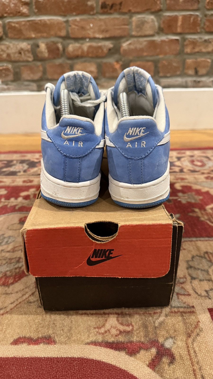 Nike Vintage Nike Air Force 1 Carolina Blue 90s Sz 6 - 653270 411 Size US 6 / EU 39 - 5 Thumbnail