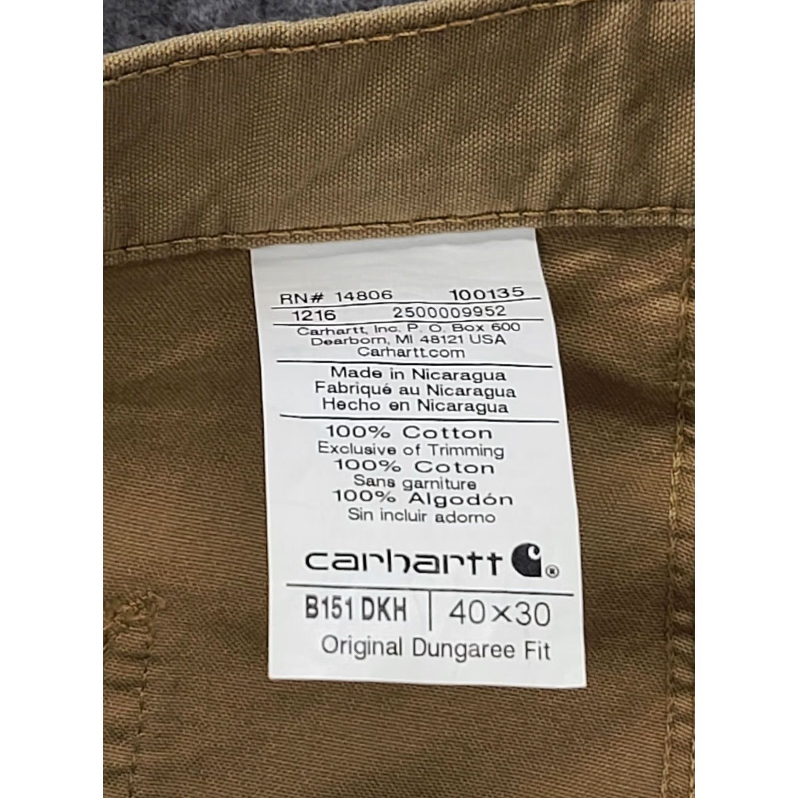 Carhartt VINTAGE Carhartt Carpenter Pants Mens 40x30 Relaxed Fit Straight Leg Workwear Canvas Size US 40 / EU 56 - 2 Thumbnail