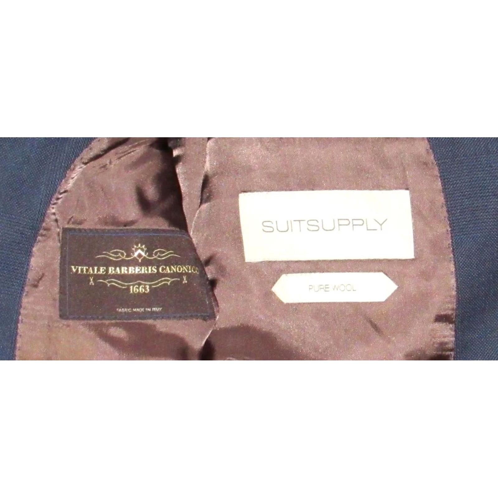 Suitsupply SUITSUPPLY Blue Wool Lazio Single Breasted Blazer Jacket Slim 44 Long Size 44R - 5 Thumbnail