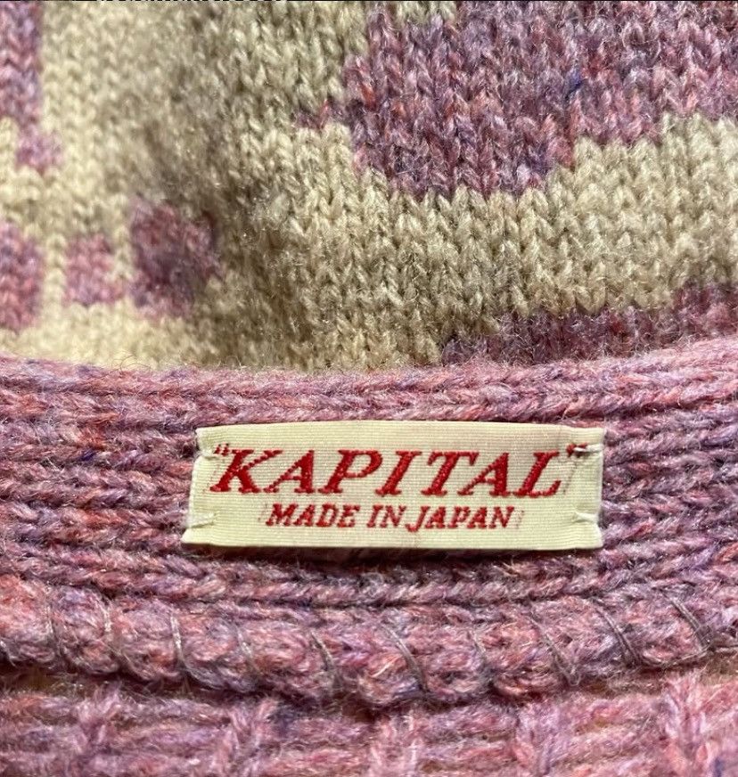 Kapital Kapital 5g knit skeleton sweater pink Size US L / EU 52-54 / 3 - 3 Thumbnail