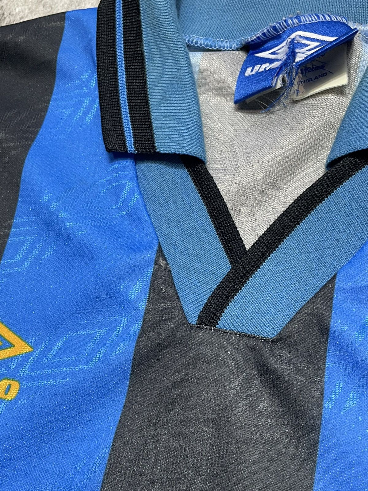 Umbro Umbro Inter Milan Italy 1993 1995 Home Football Shirt Jersey Size US XL / EU 56 / 4 - 5 Thumbnail