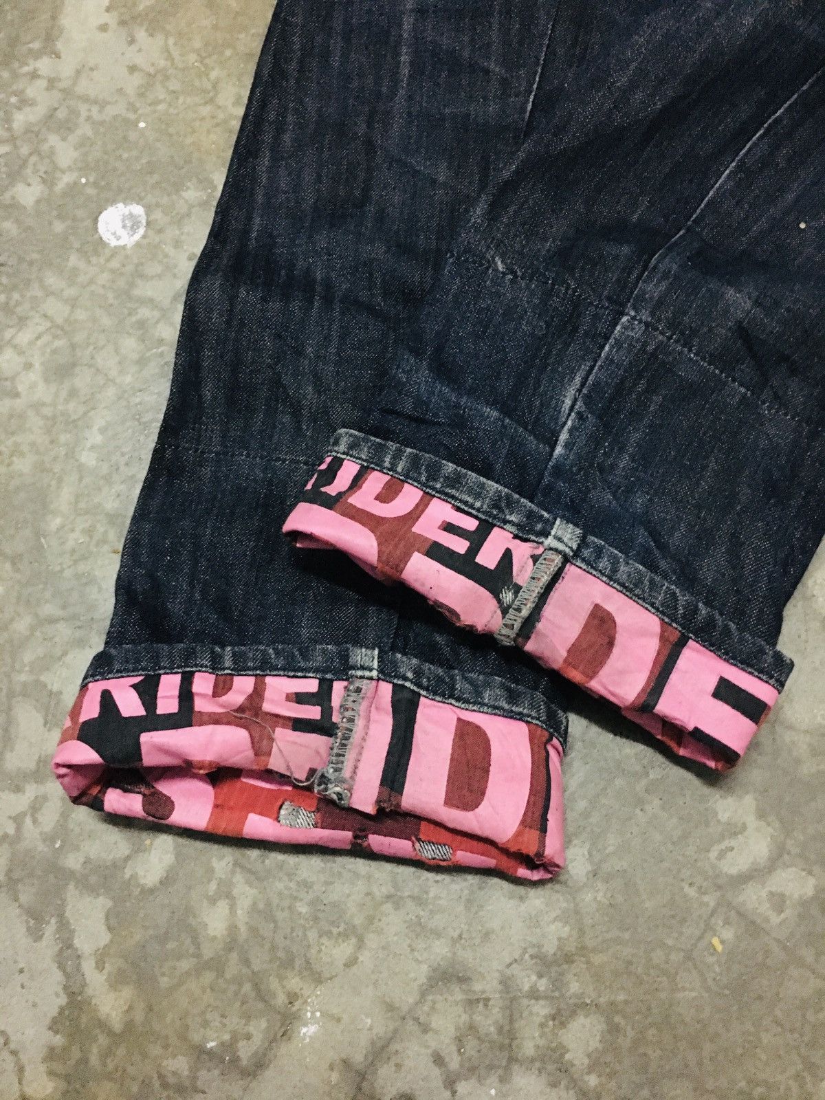 If Six Was Nine × Japanese Brand × Le Grande Bleu (L.G.B.) Sorridere Punk Gothic Distressed Jeans (15) Size US 31 - 15 Thumbnail