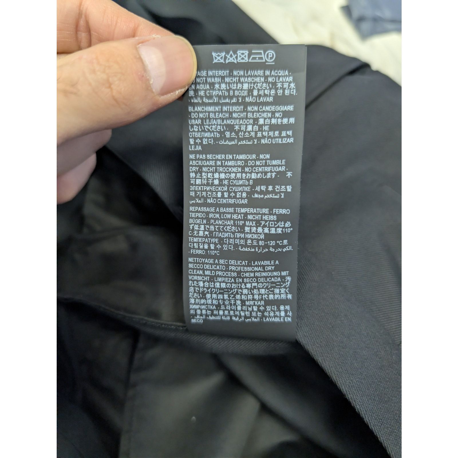 Saint Laurent Paris o1rshd1 Gabardine Fine De Laine Pantalon Casual Pants Noir Size US 38 / EU 54 - 20 Thumbnail