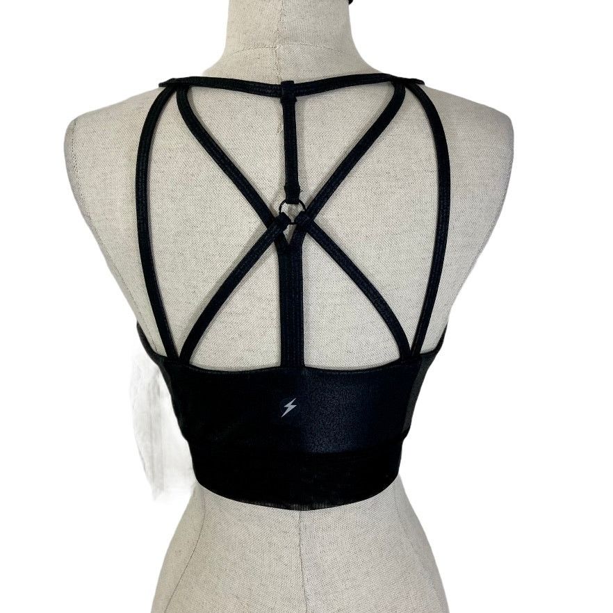 Other Electric Yoga strappy sports bra, New Black Cobra small Size S / US 4 / IT 40 - 5 Thumbnail