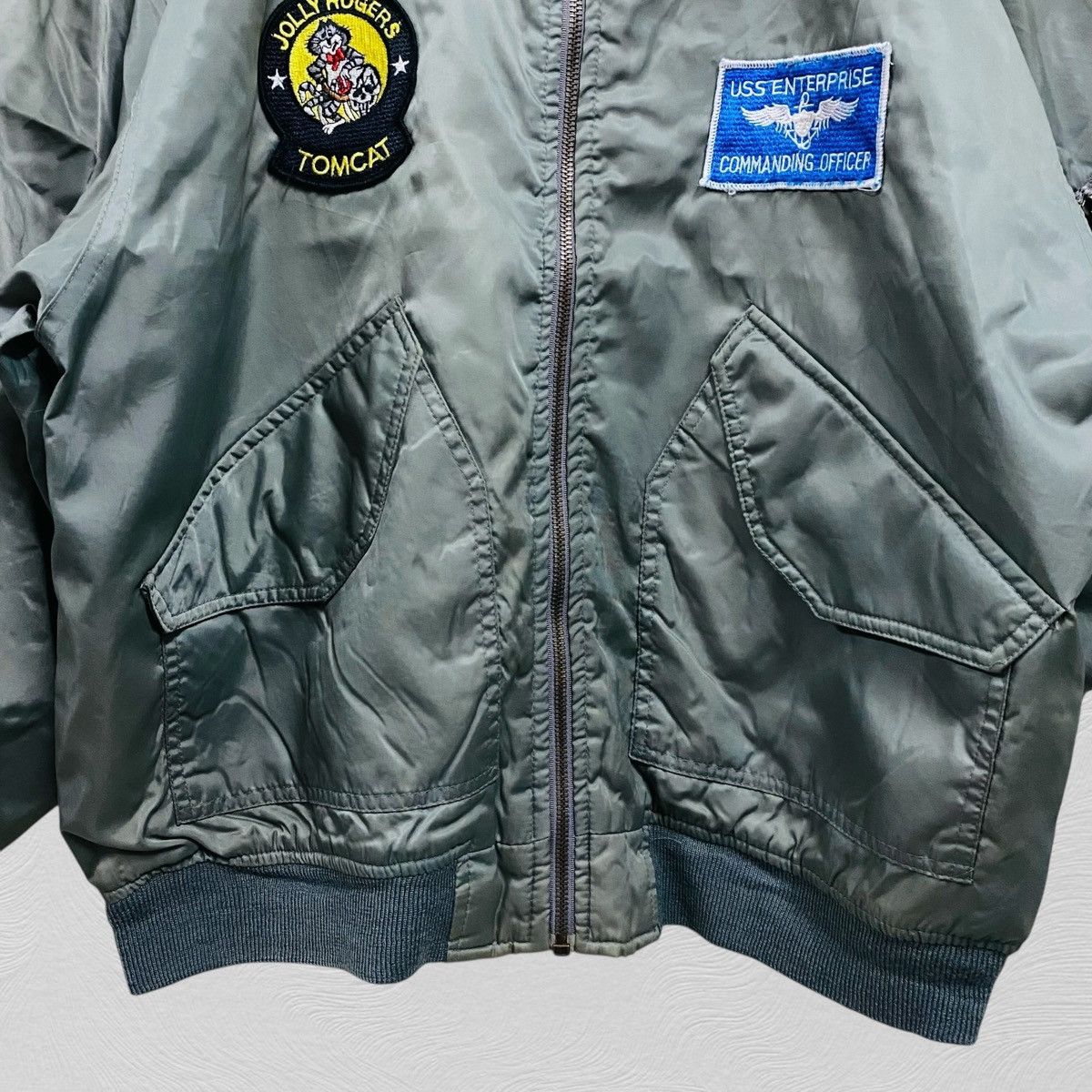 Buzz Rickson's Vintage tomcat uss enterprise bomber jacket Size US XL / EU 56 / 4 - 3 Thumbnail