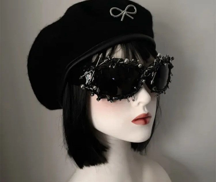 Electric Visual Punk Decorative Rivets Sunglasses Size ONE SIZE - 3 Thumbnail