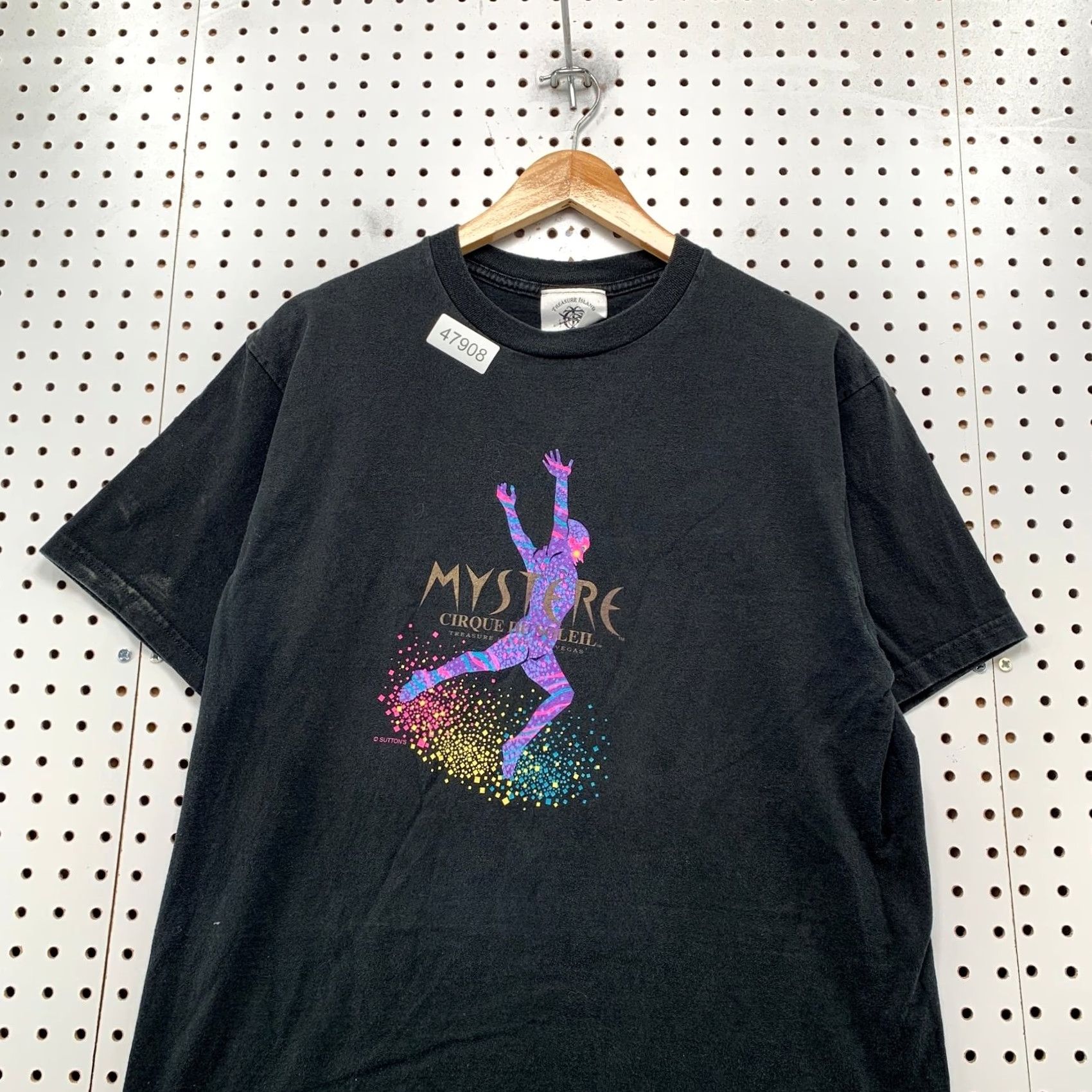 Vintage VINTAGE Treasure Island T Shirt Mens Large Black Mystere Cirque Du Soleil USA Size US L / EU 52-54 / 3 - 4 Thumbnail