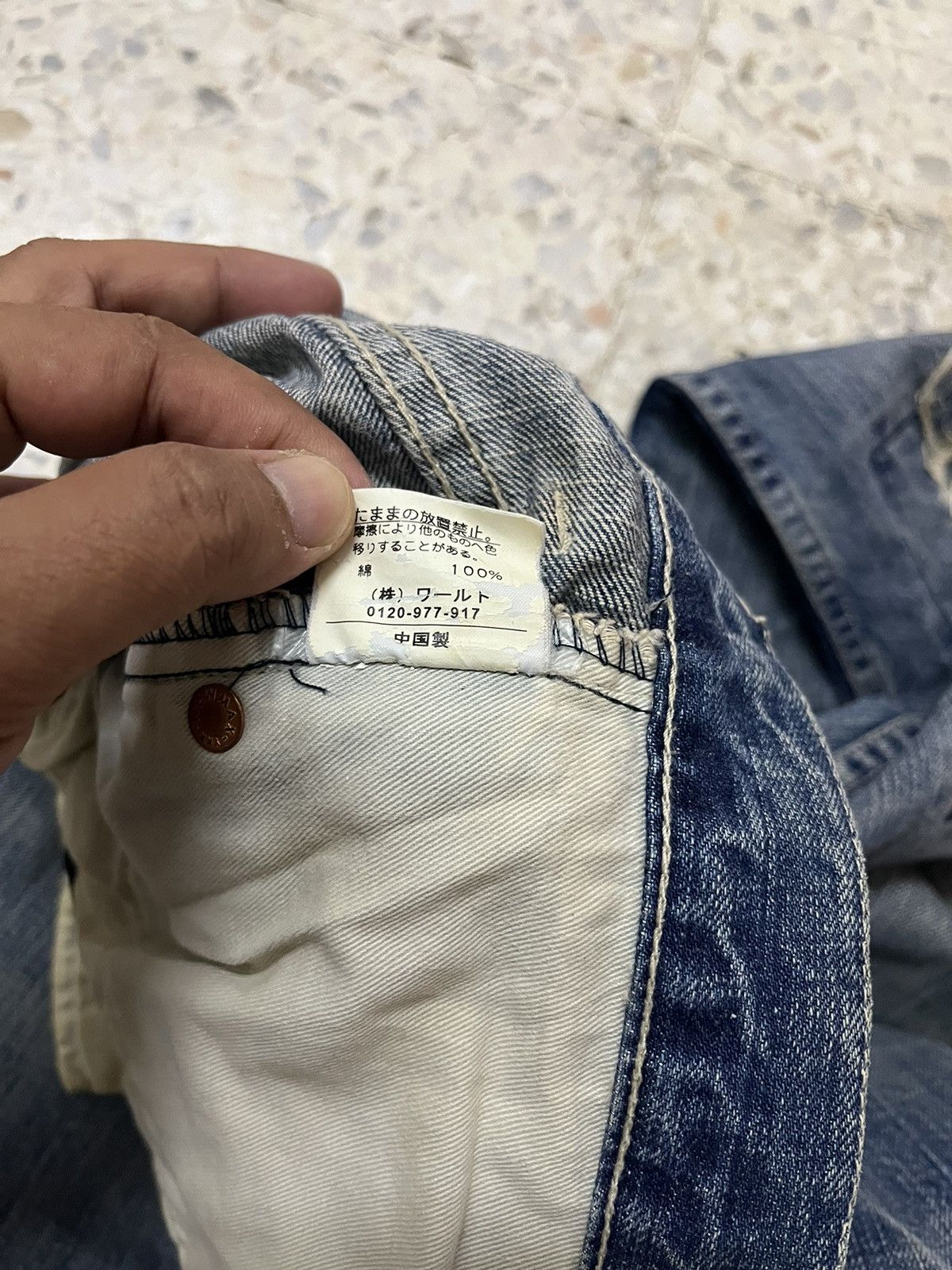 Japanese Brand Japanese brand Takeo kikuchi distress denim style Size US 34 / EU 50 - 9 Thumbnail