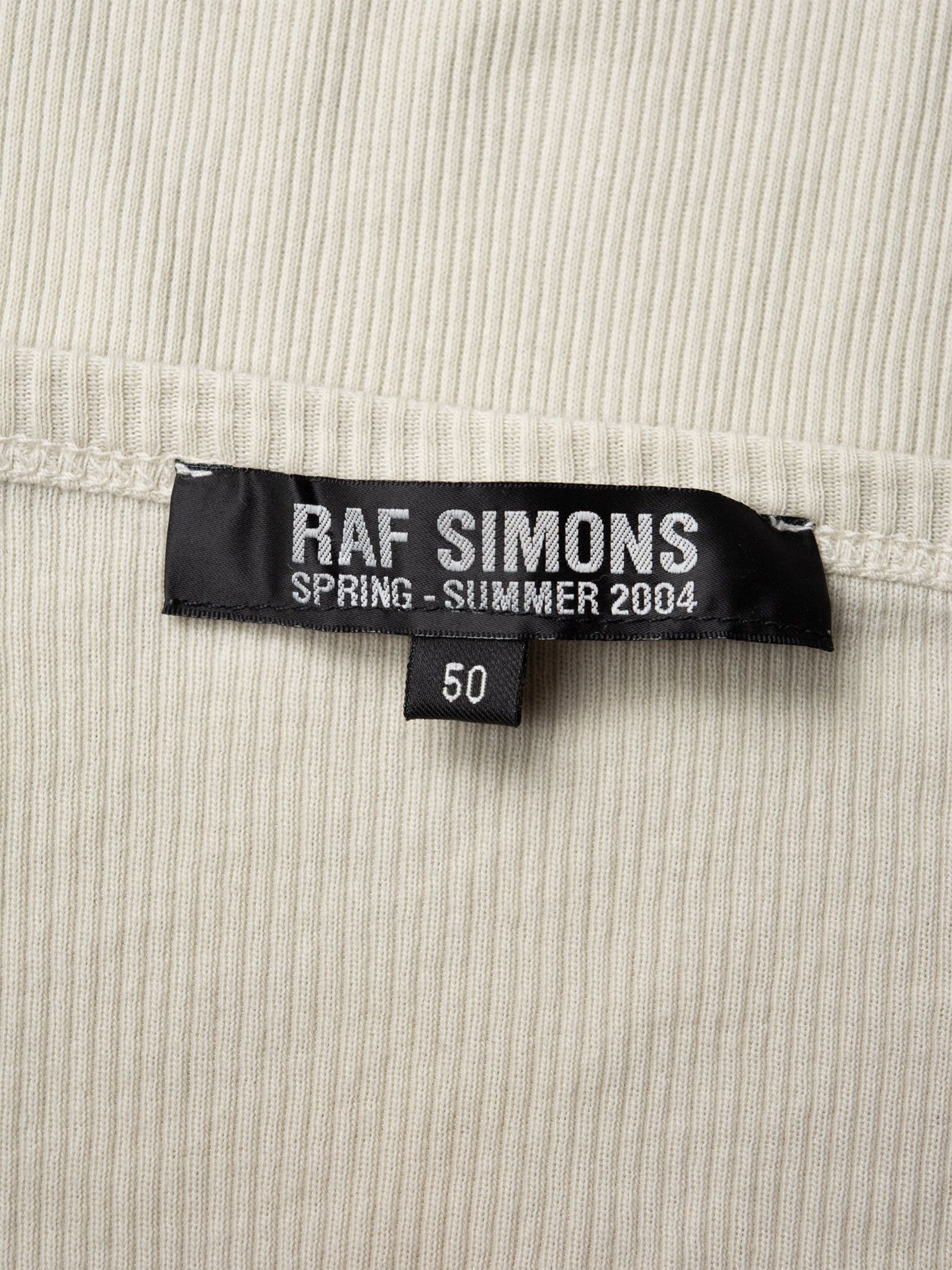 Raf Simons Raf Simons S/S 2004 ribbed t-shirt - size 50 Size US M / EU 48-50 / 2 - 5 Thumbnail