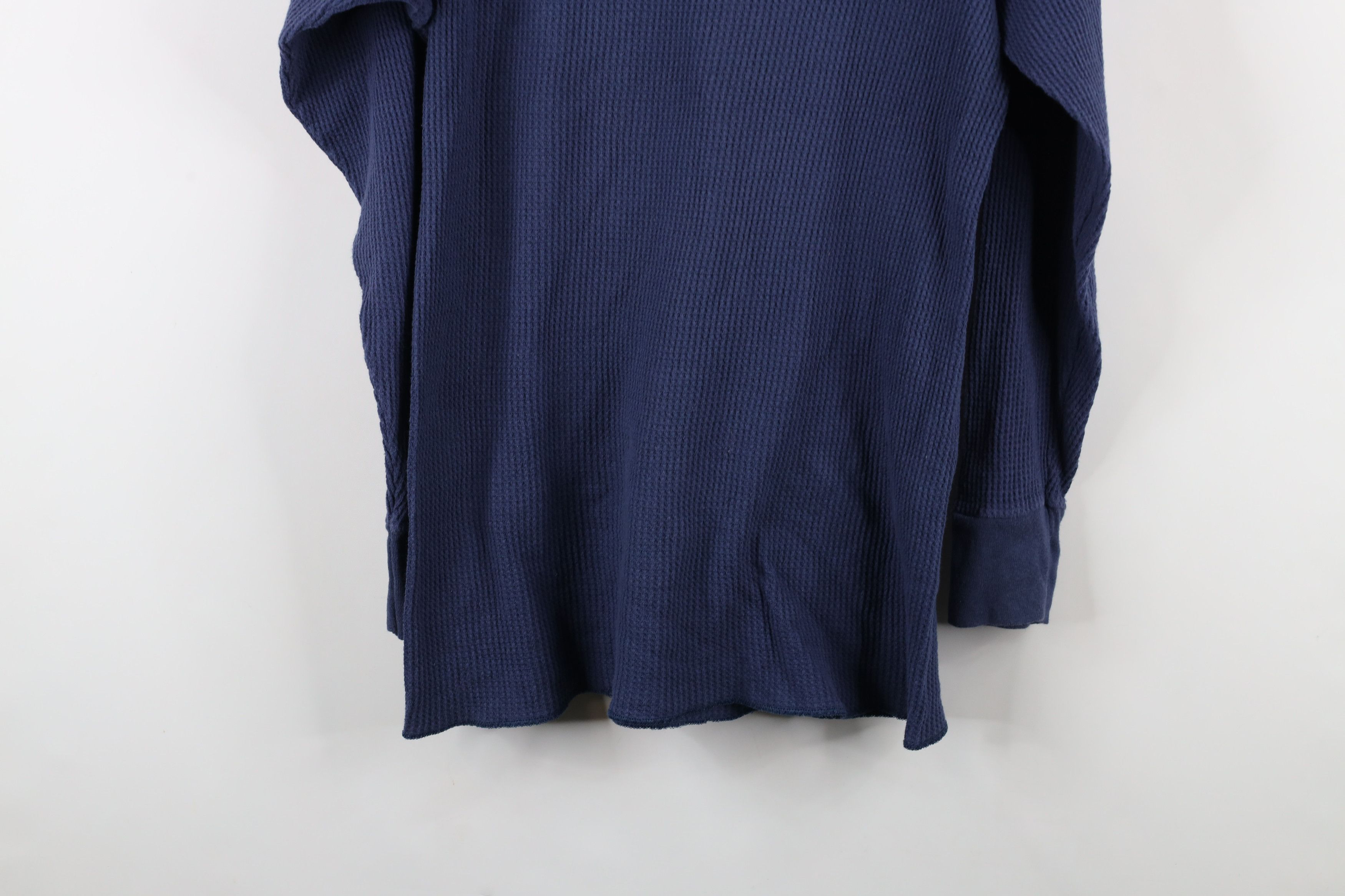 Vintage Vintage 90s Streetwear Waffle Knit Long Sleeve T-Shirt Size US XXL / EU 58 / 5 - 11 Thumbnail