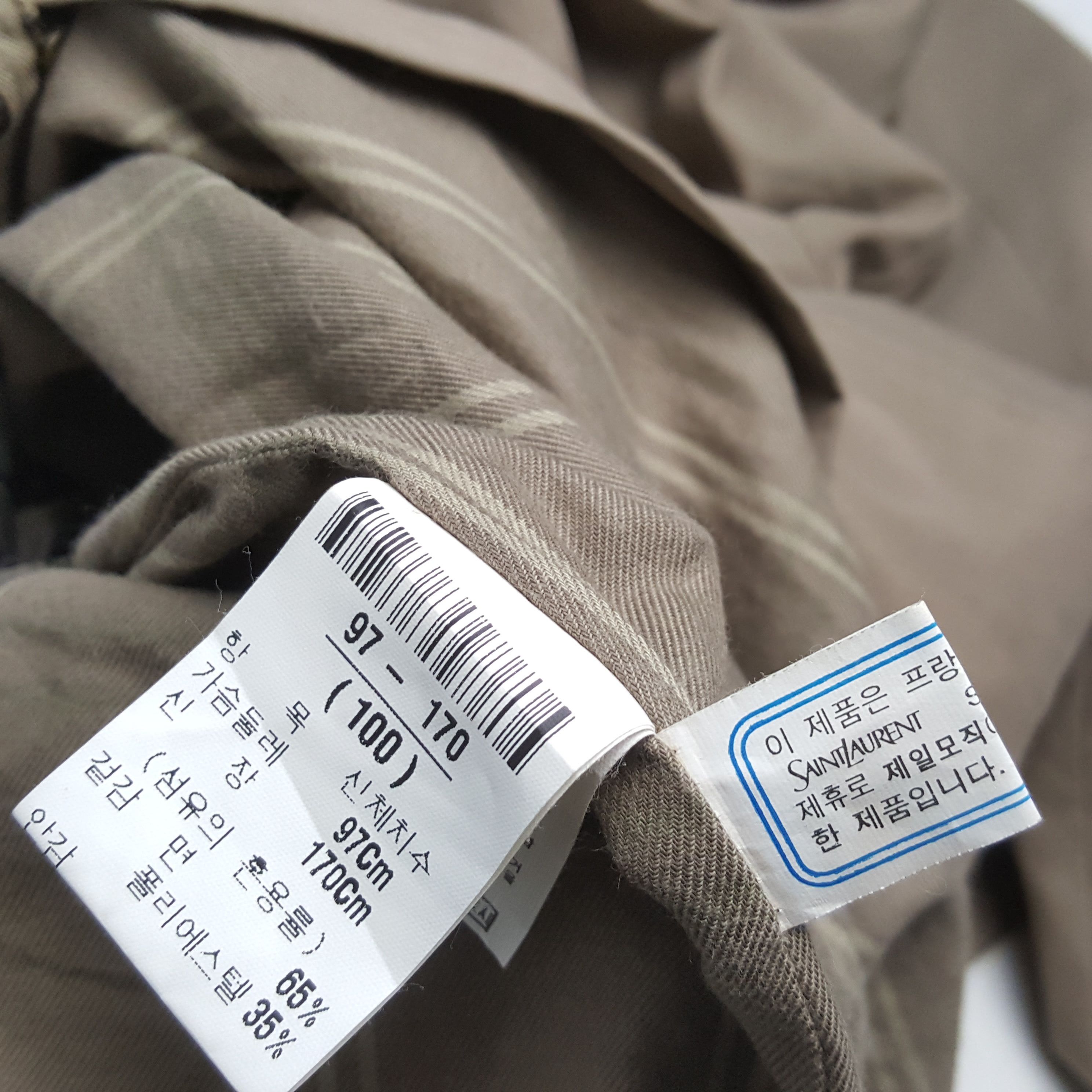 Yohji Yamamoto YVES SAINT LAURENT Luxury Brand Trench Coat Jacket Size US L / EU 52-54 / 3 - 7 Thumbnail
