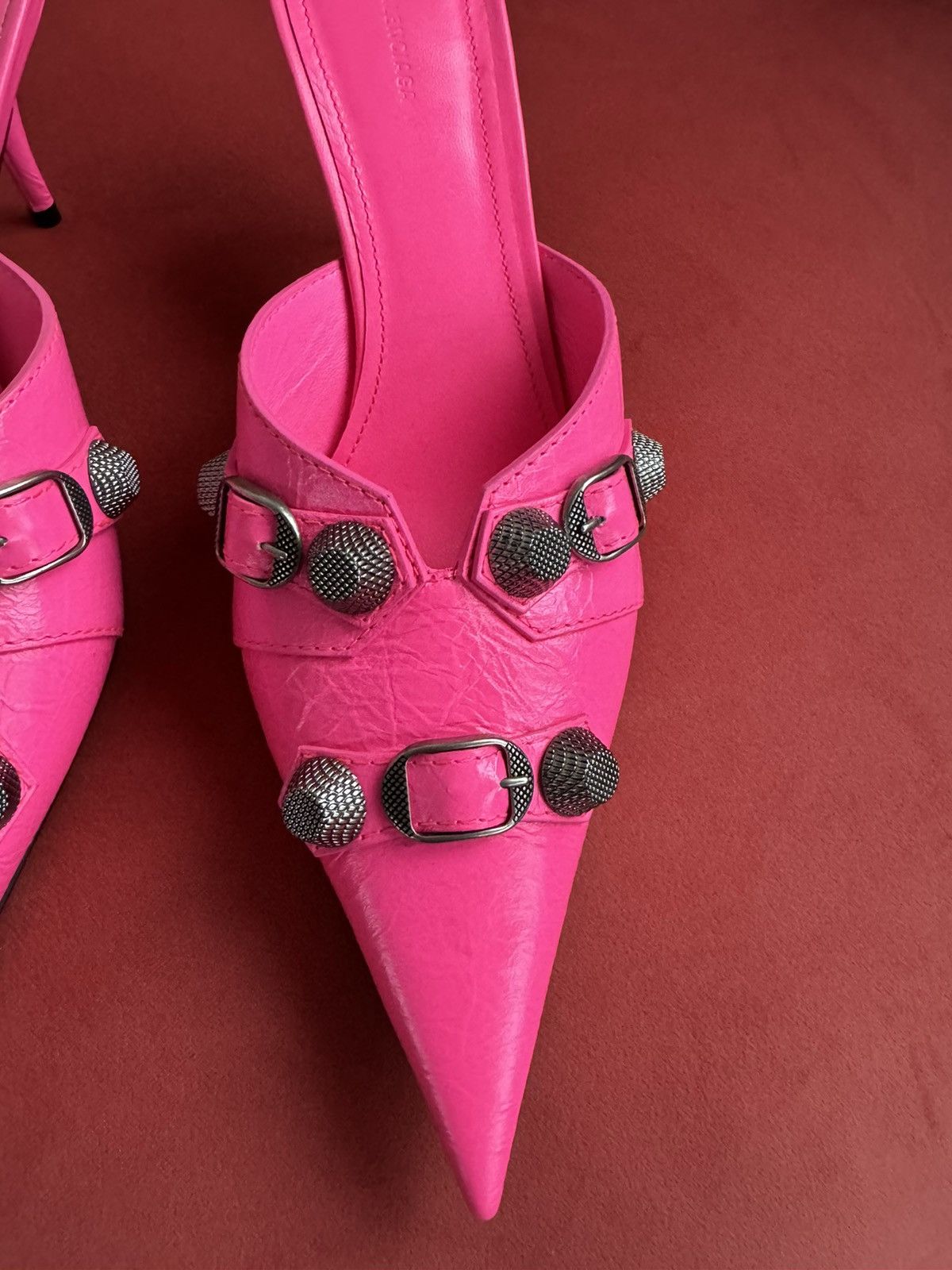 Balenciaga Balenciaga pink Cagole mules, size 38 It Size US 8 / IT 38 - 4 Thumbnail
