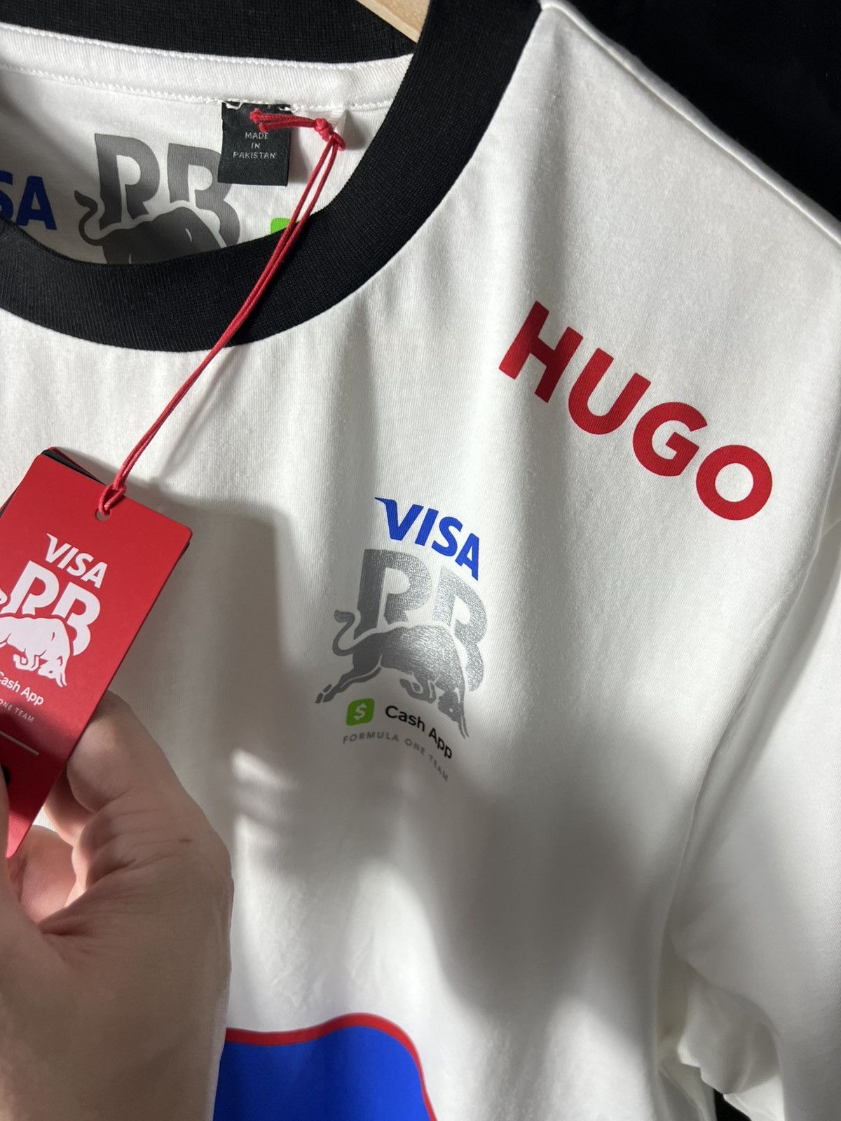 Hugo HUGO Visa Cash App RB Formula One F1 Team Shirt White Blue Size US L / EU 52-54 / 3 - 11 Thumbnail