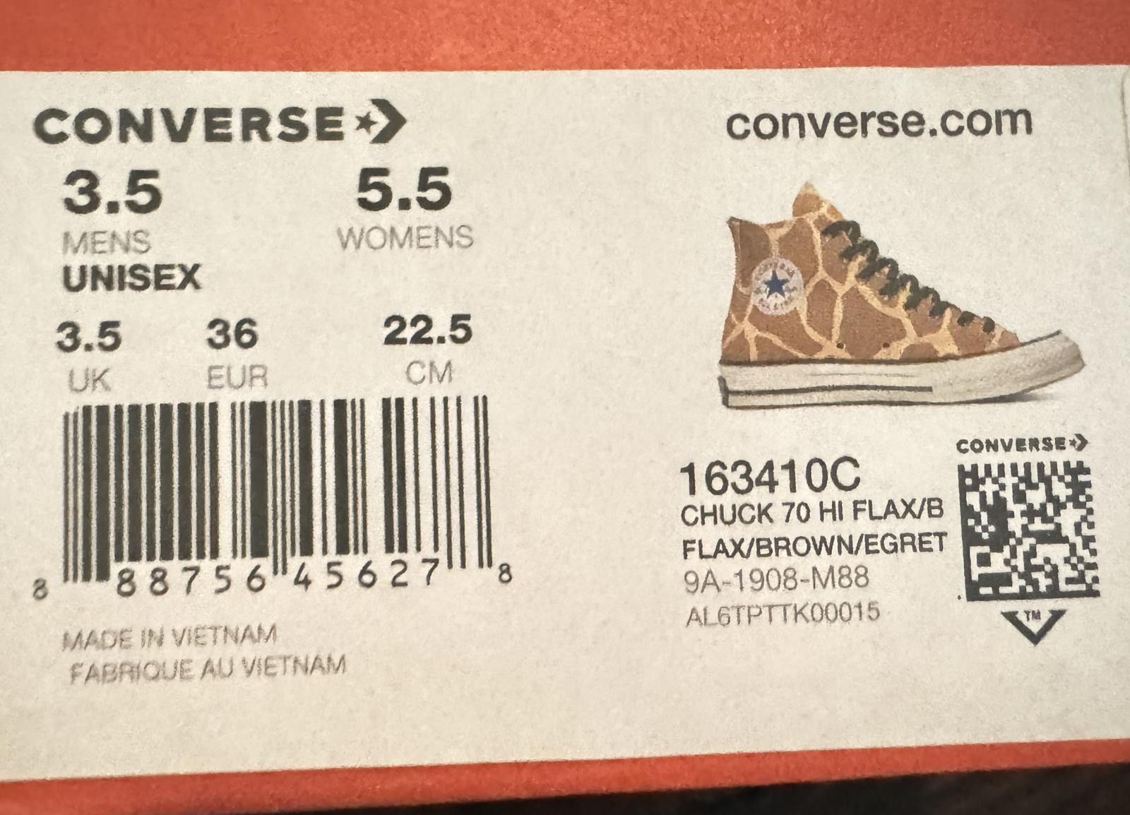 Converse New Converse Giraffe Print High Top Sneakers w 5.5 / m 3.5 Size US 5.5 / IT 35.5 - 9 Thumbnail