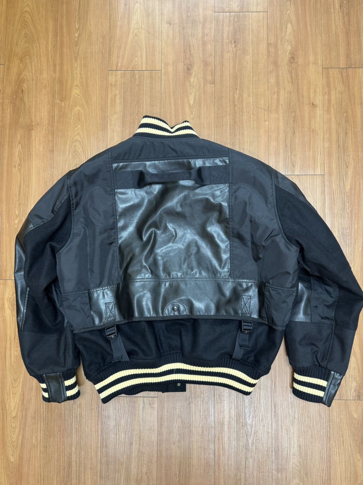Junya Watanabe JUNYA WATANABE MAN MENS WOOL NYLON VARSITY JACKET Size US L / EU 52-54 / 3 - 5 Thumbnail