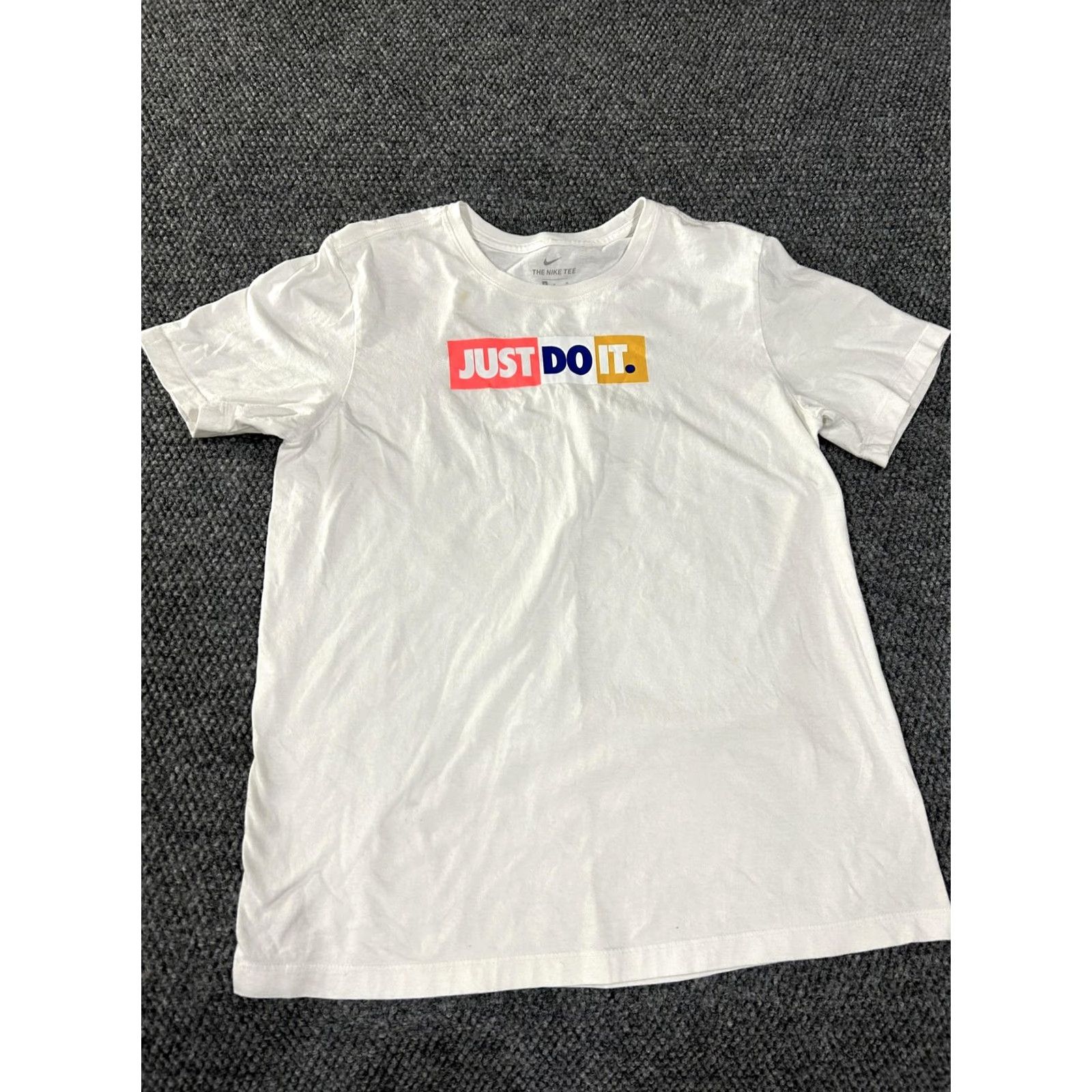 Nike Nike Shirt Mens Medium White Just Do It Graphic Tee T-Shirt Athletic Casual Size US M / EU 48-50 / 2 - 2 Thumbnail