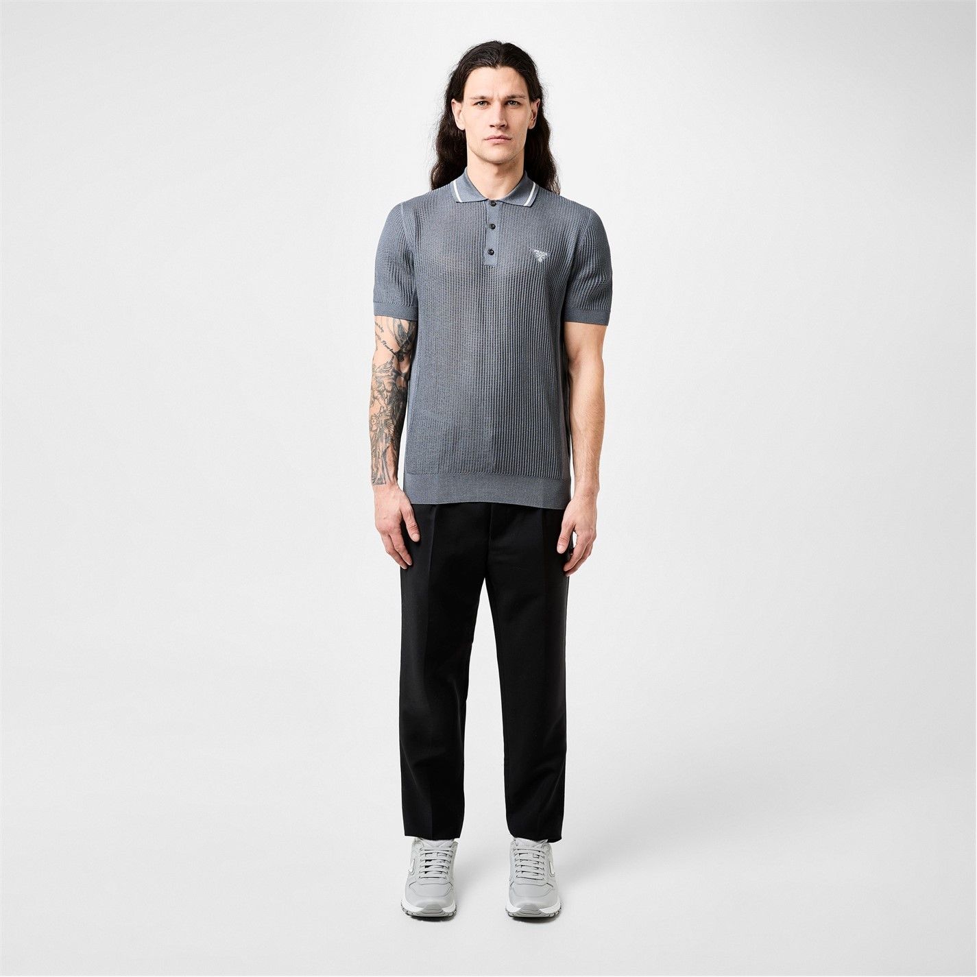 Prada PRADA Knit Short Sleeve Polo Shirt Size US S / EU 44-46 / 1 - 5 Thumbnail