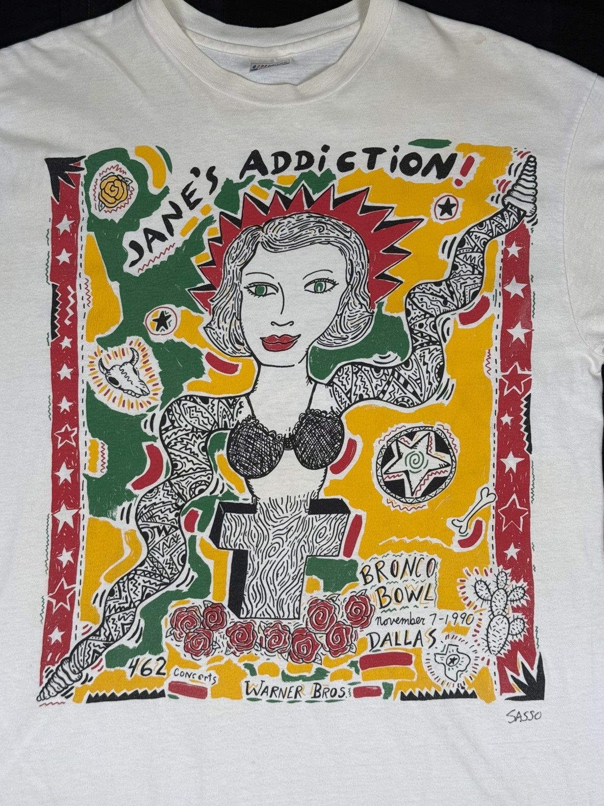 Band Tees × Vintage Jane’s Addiction “Bronco Bowl” Tee Size US XXL / EU 58 / 5 - 2 Thumbnail