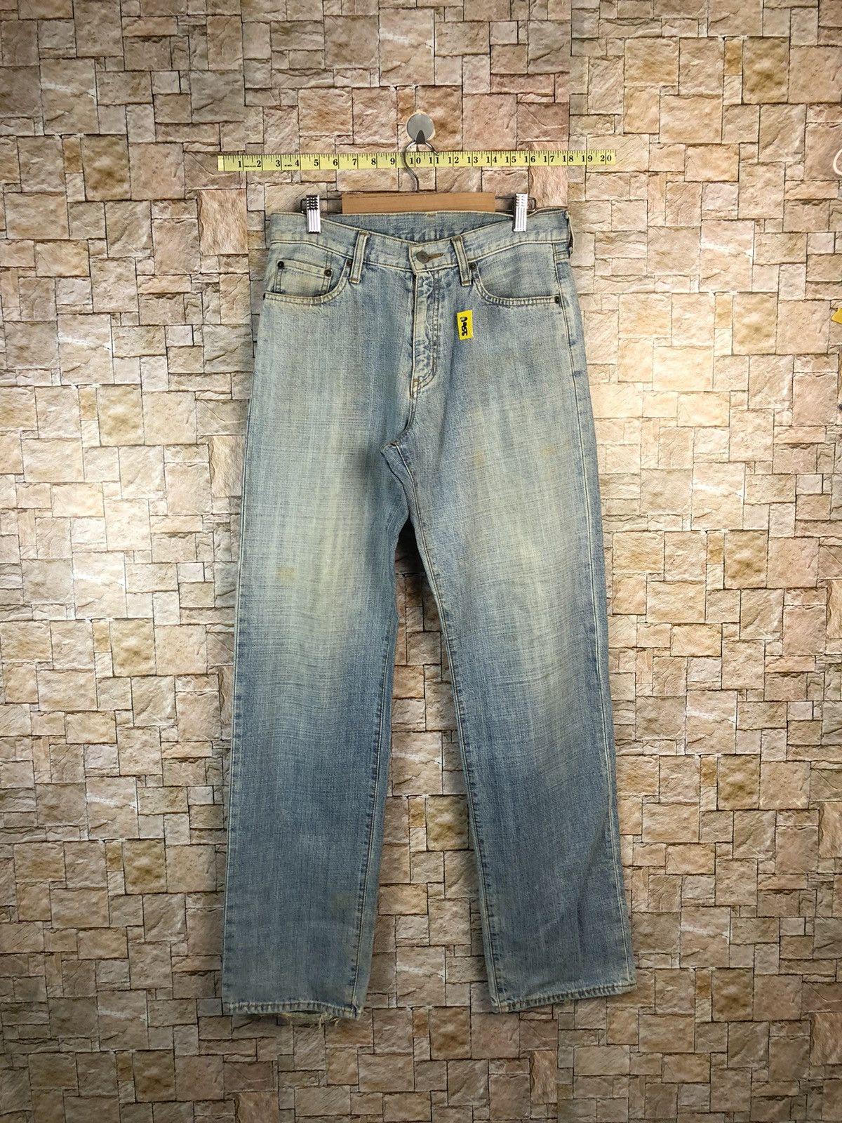 Japanese Brand Uniqlo japan vintage faded Blue Denim Pants #A955 Size US 30 / EU 46 - 1 Thumbnail