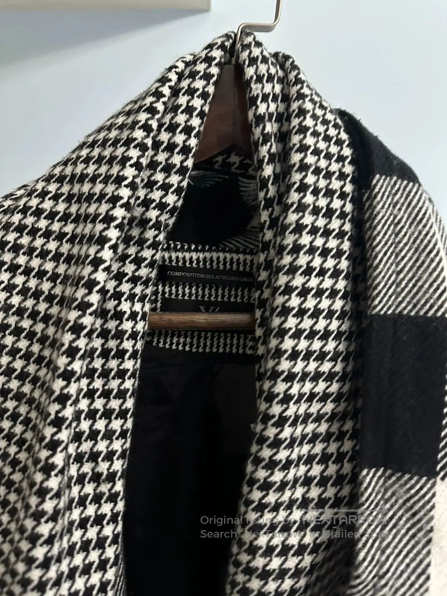 Y's Y's Yohji Yamamoto Stylish Checkered Trench Coat. Size S / US 4 / IT 40 - 3 Thumbnail