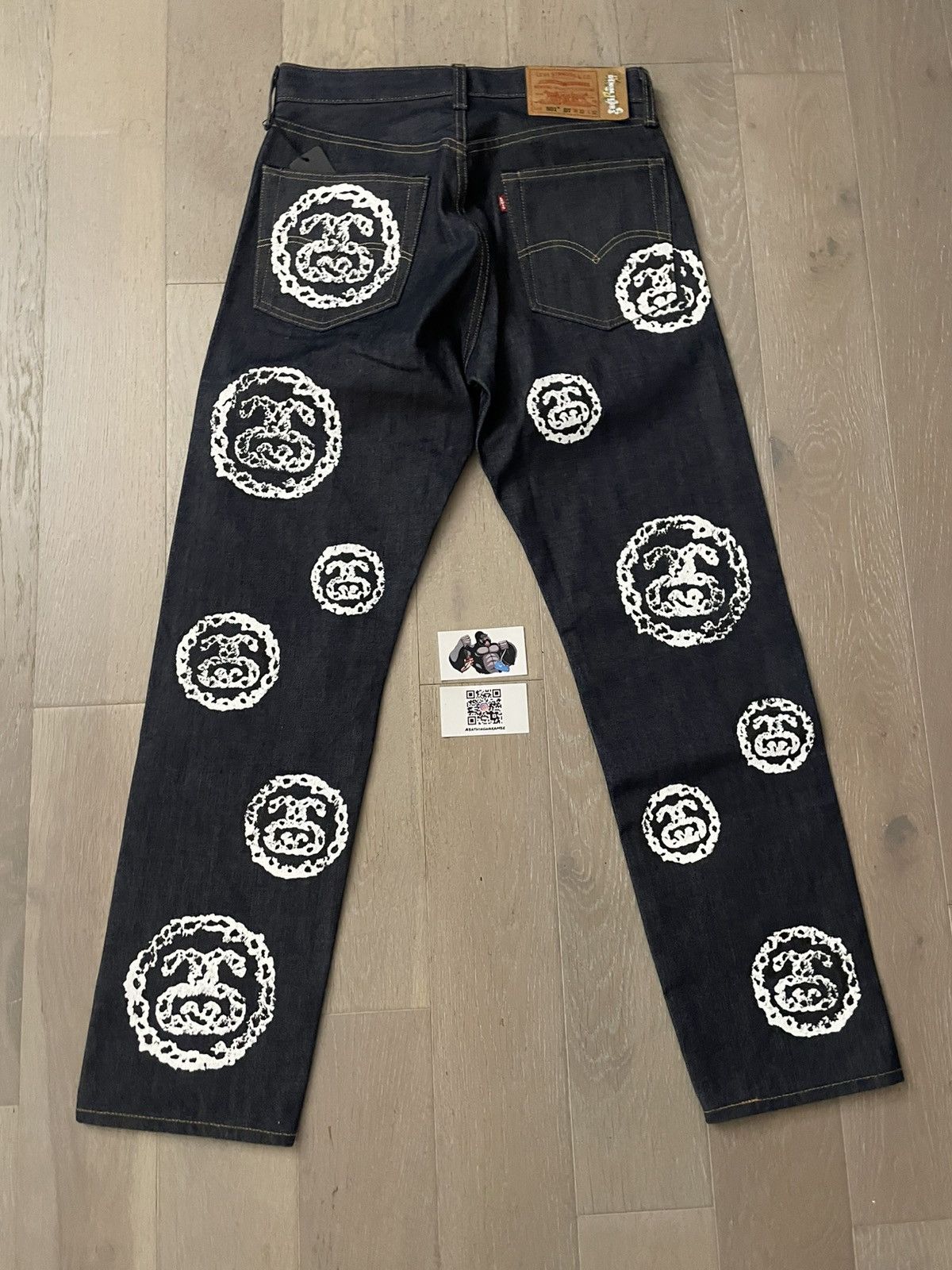 DENIM TEARS Denim Tears Stussy 501 Jean Raw Denim Size US 32 / EU 48 - 3 Thumbnail