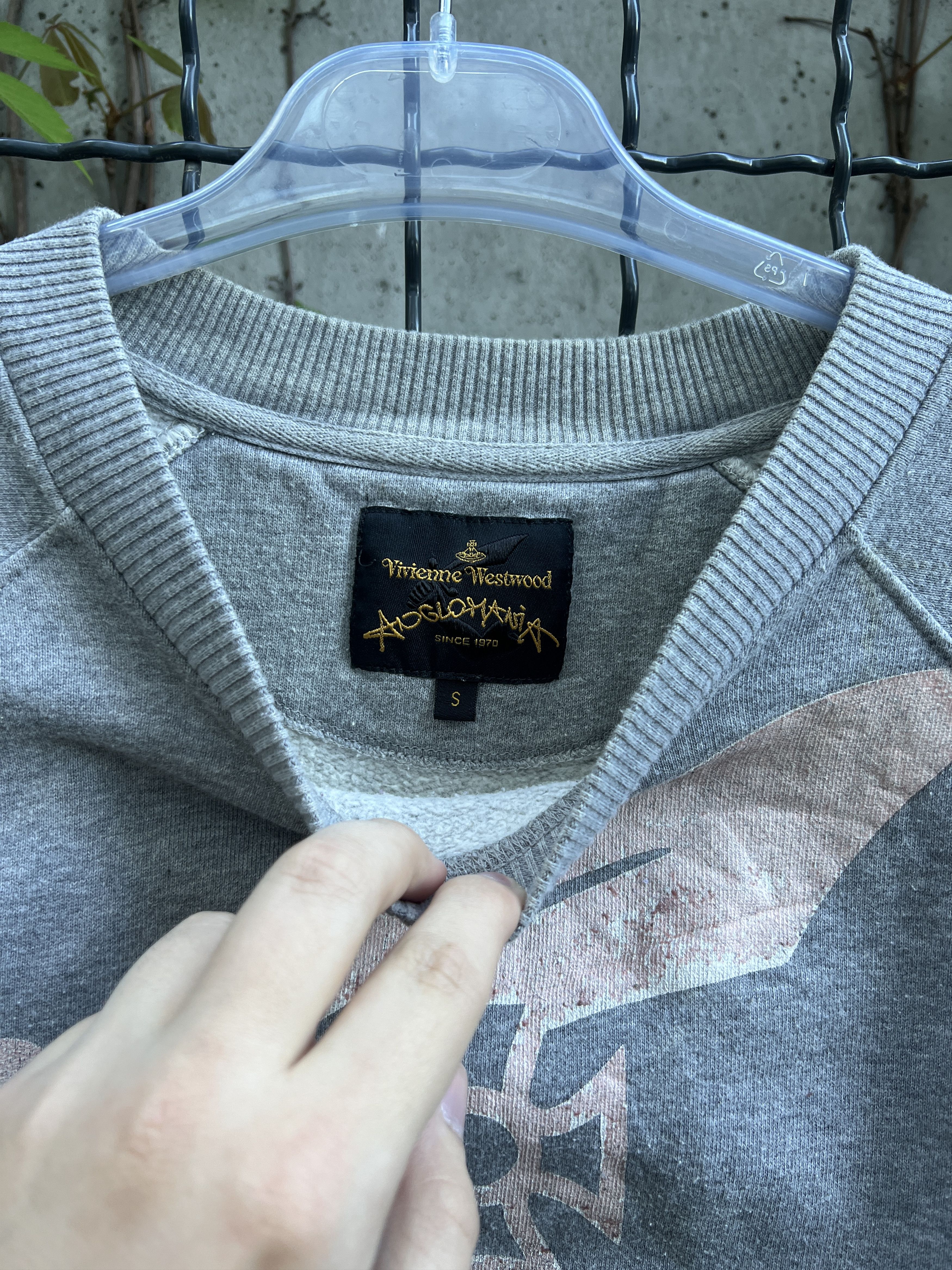 Vintage Vivienne Westwood Anglomania Chaos Gray Sweatshirt Size US S / EU 44-46 / 1 - 4 Thumbnail
