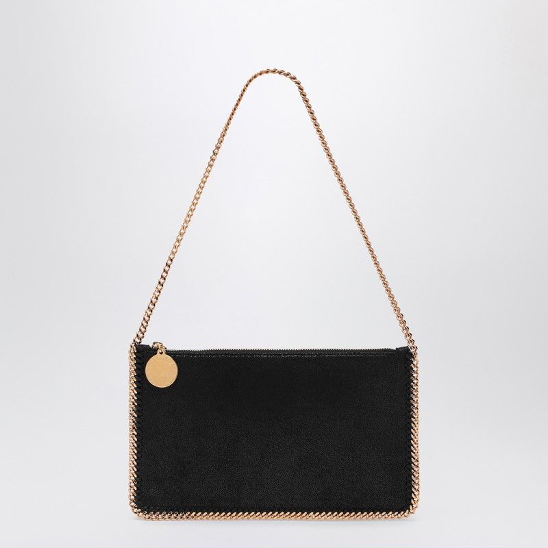 Stella Mccartney Black Falabella Clutch Shoulder Bag, Women's