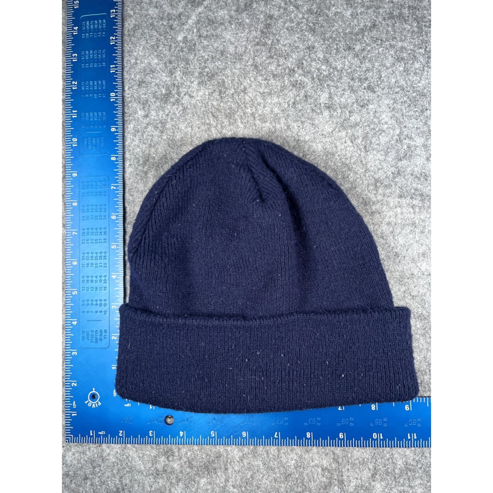 Vintage Yupoong Beanie Mens One Size Blue Knit SureWest Logo Stretch Winter Workwear Hat Size ONE SIZE - 4 Thumbnail