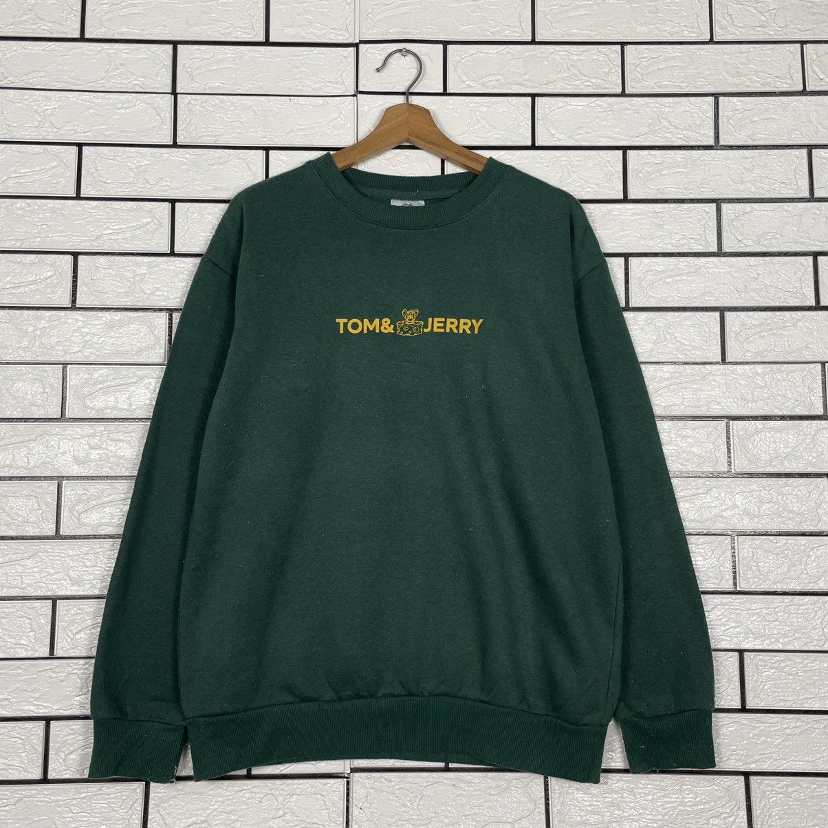 Japanese Brand Tom And Jerry Green Sweatshirt Size US L / EU 52-54 / 3 - 1 Thumbnail
